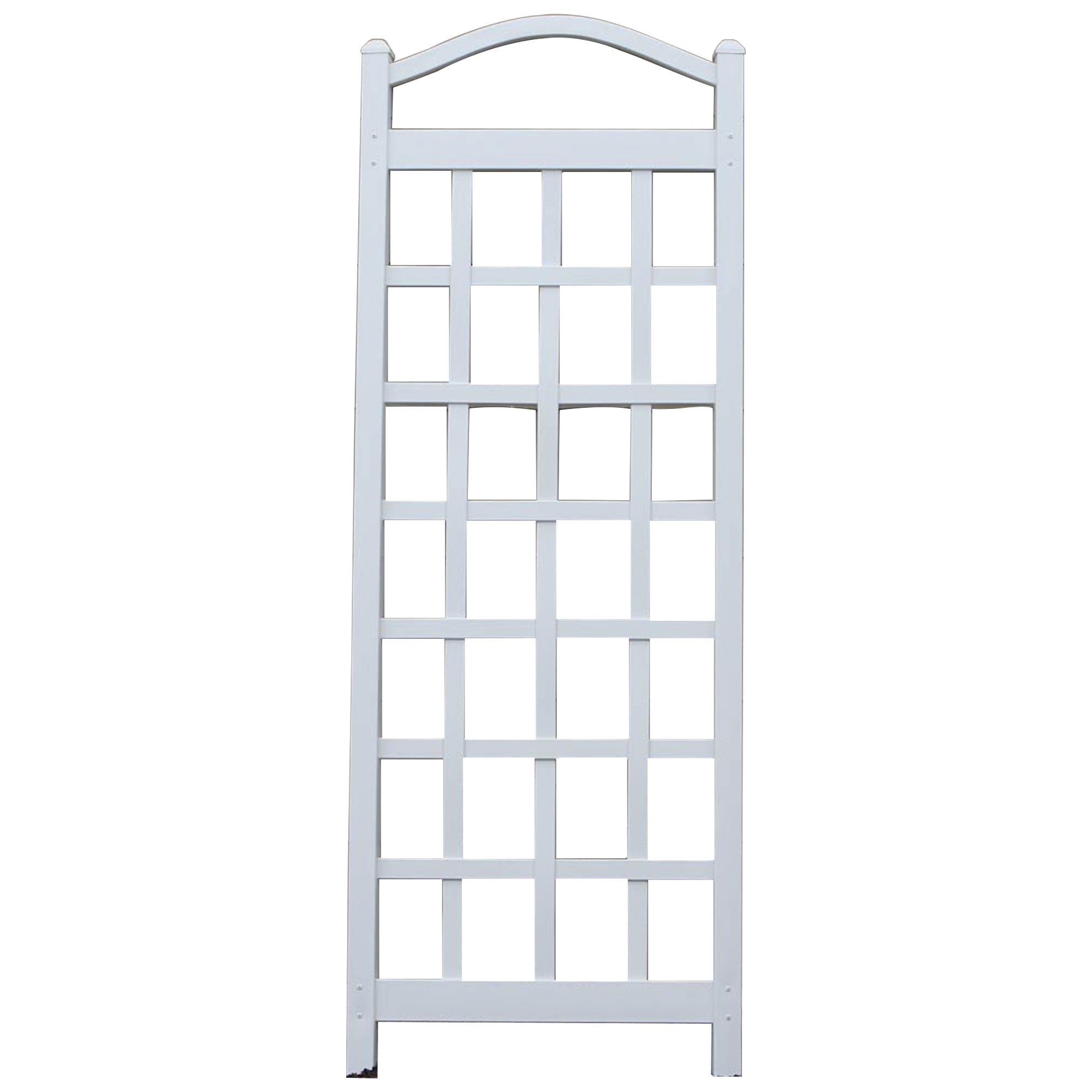 Dura-Trel Cambridge 28 x 75 Inch PVC Vinyl Outdoor Garden Patio Trellis, White - Smart-nests