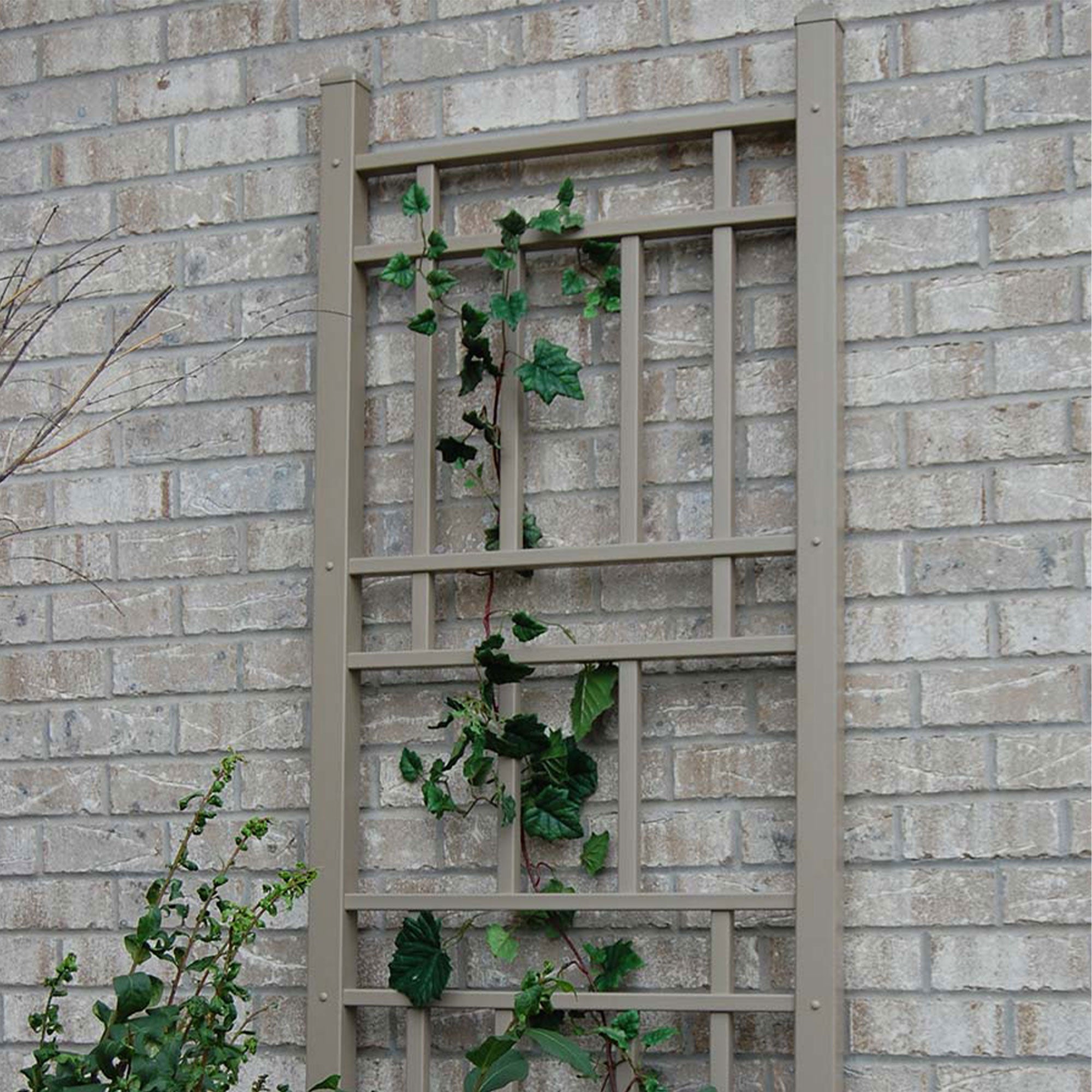 Dura-Trel Wellington 28 x 75 Inch PVC Vinyl Outdoor Garden Patio Trellis, White - Smart-nests