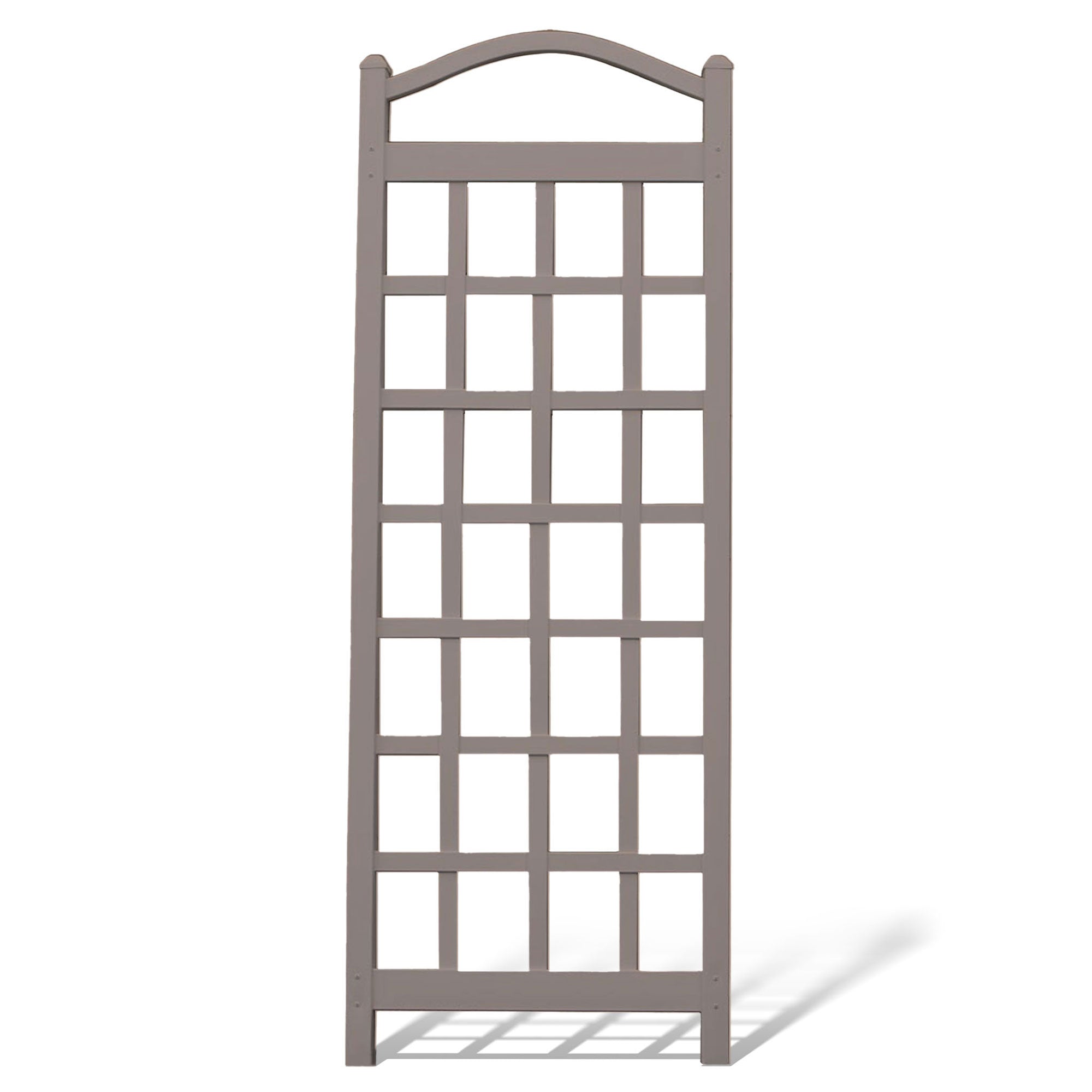 Dura-Trel Cambridge 28 x 75 Inch PVC Vinyl Outdoor Garden Patio Trellis, Mocha - Smart-nests