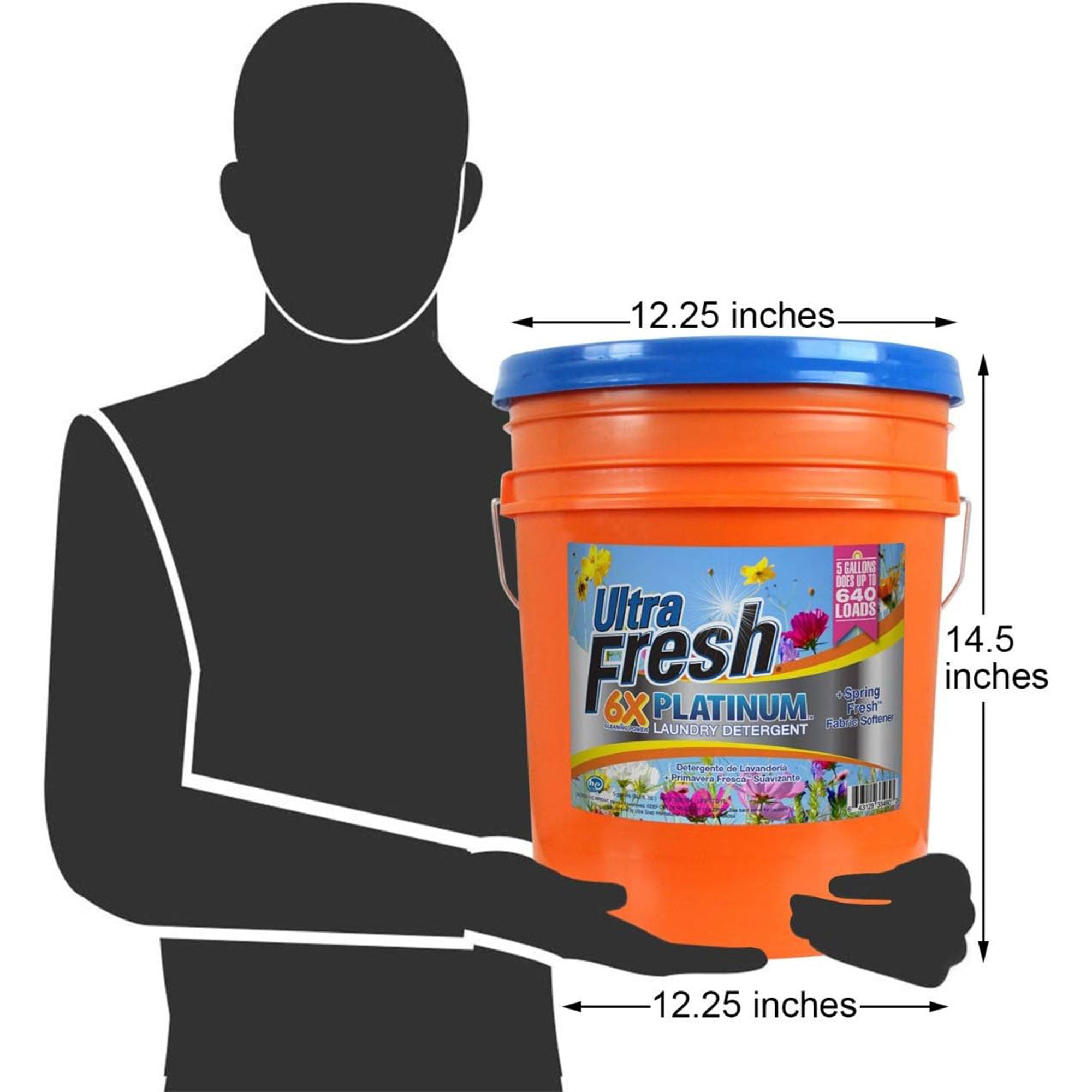 Ultra Fresh 6X Platinum 5 Gal Laundry Detergent w/ Spring Fresh Fabric Softener - Smart-nests