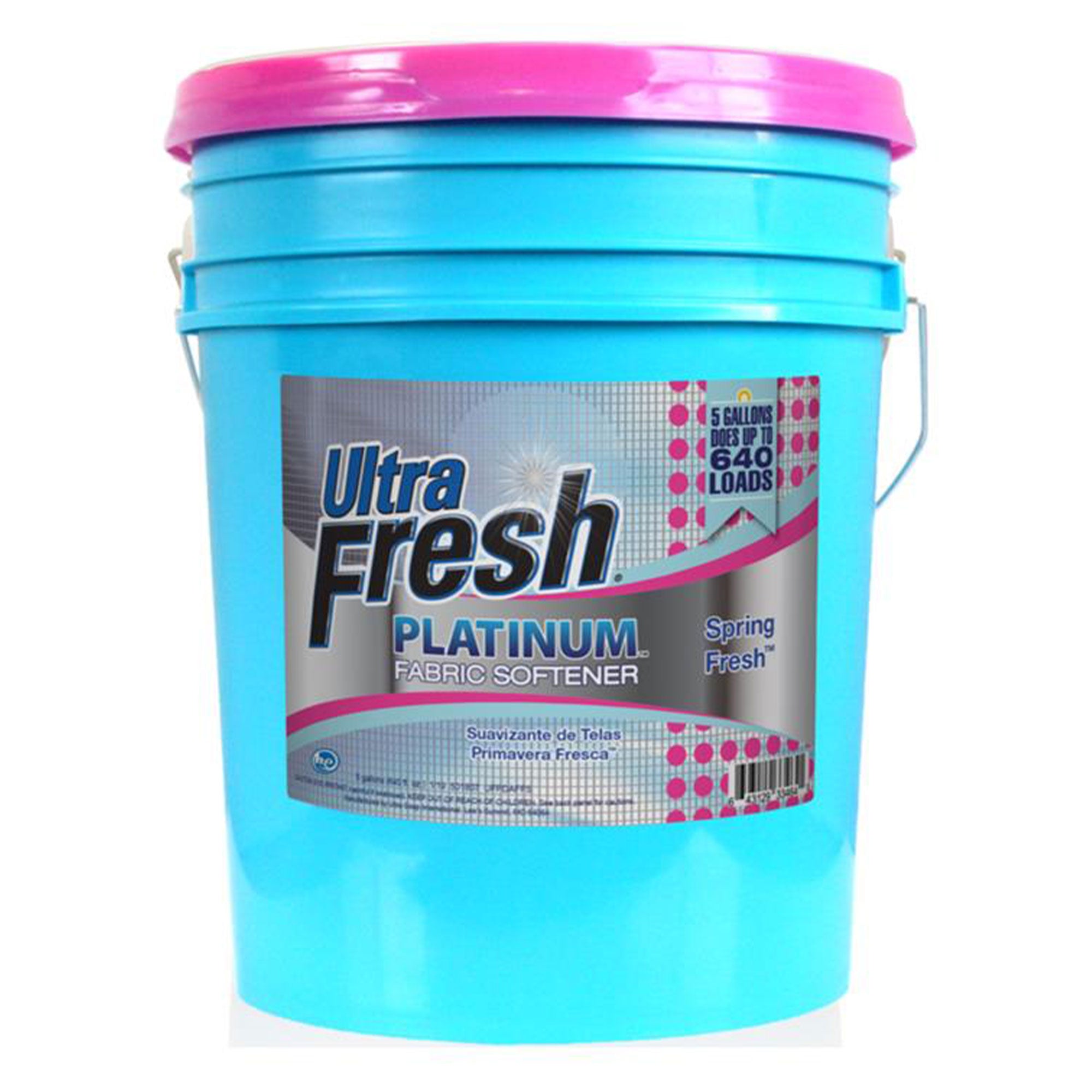 Ultra Fresh Platinum 5 Gal Spring Fresh Fabric Softener Up to 640 Loads w/Pump - Smart-nests