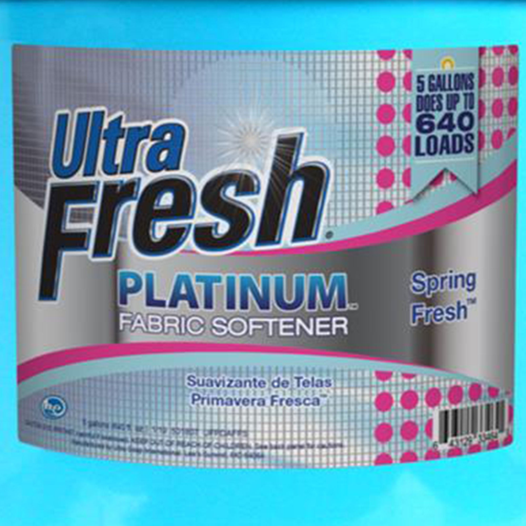 Ultra Fresh Platinum 5 Gal Spring Fresh Fabric Softener Up to 640 Loads w/Pump - Smart-nests