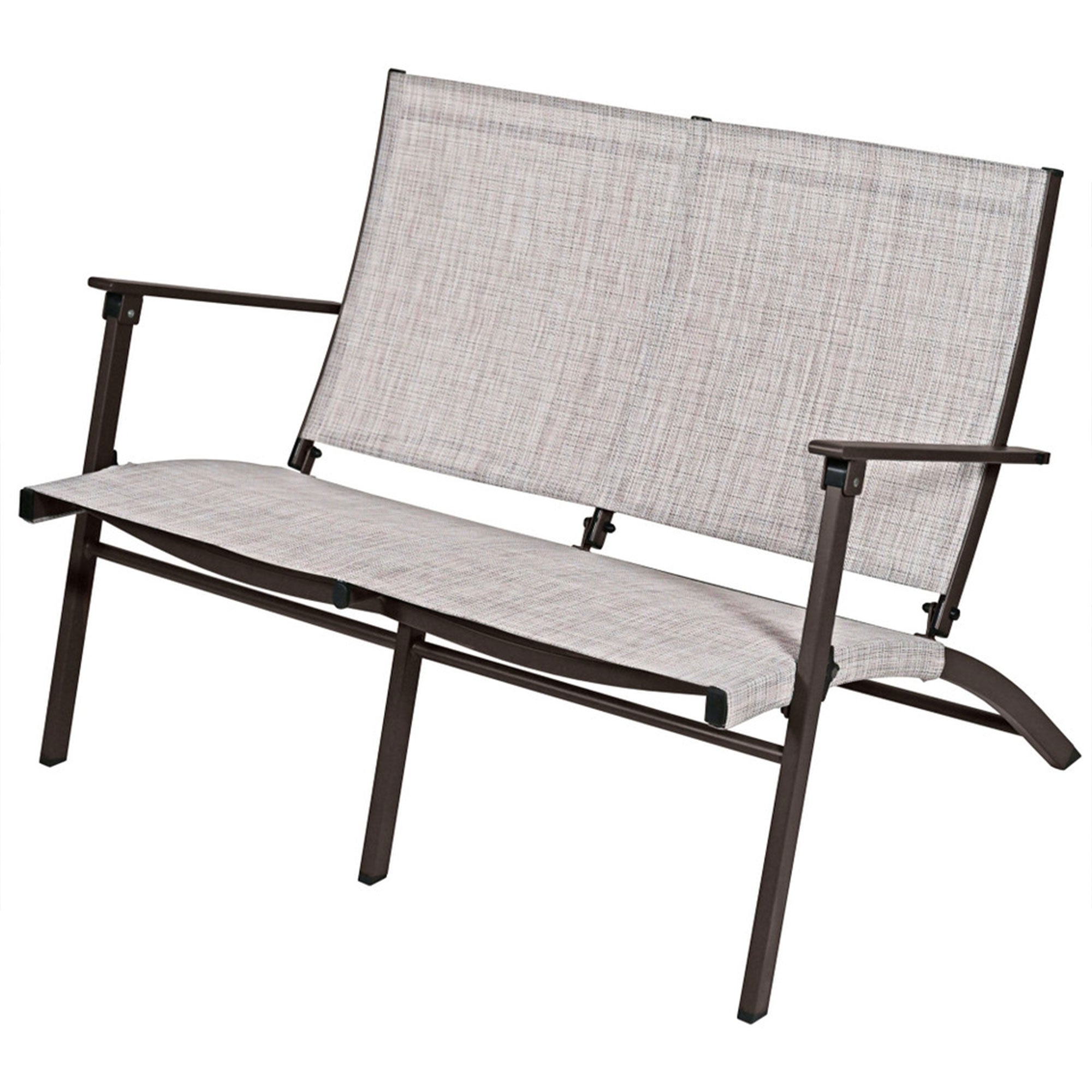 Four Seasons Courtyard Novara 4 Piece Steel Folding Outdoor Conversation Set - Smart-nests