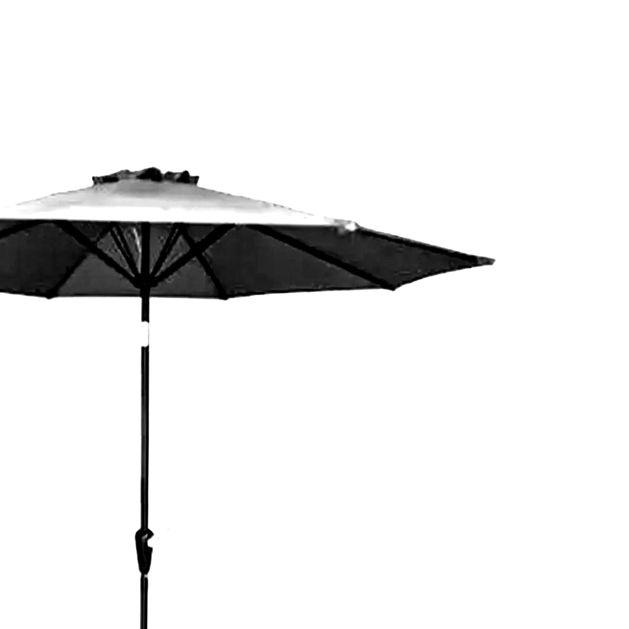 Four Seasons Courtyard 9 Foot Round Olefin Fabric Belmont Market Umbrella, Navy - Smart-nests