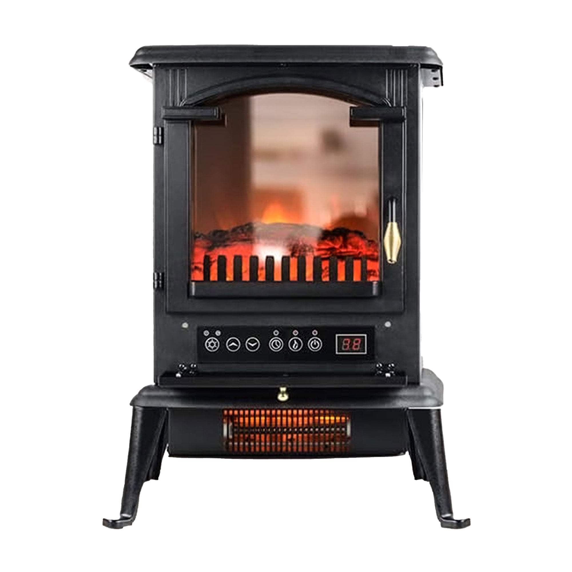 VOLTORB Freestanding Portable Electric Fireplace Heater Stove w/Remote (2 Pack) - Smart-nests