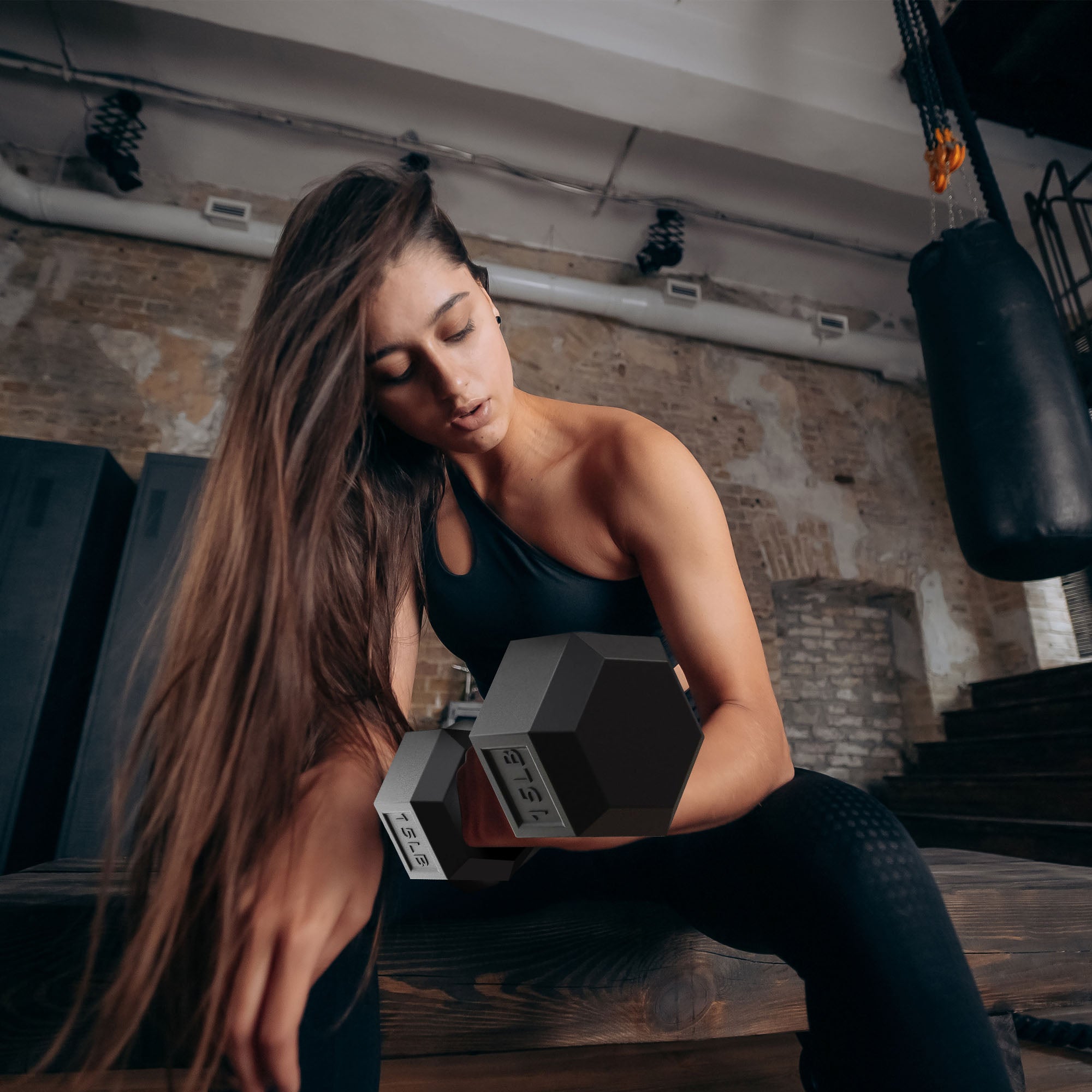 BalanceFrom Fitness Signature Alloy Steel Rubber Encased Hex Dumbbell Set, Black - Smart-nests