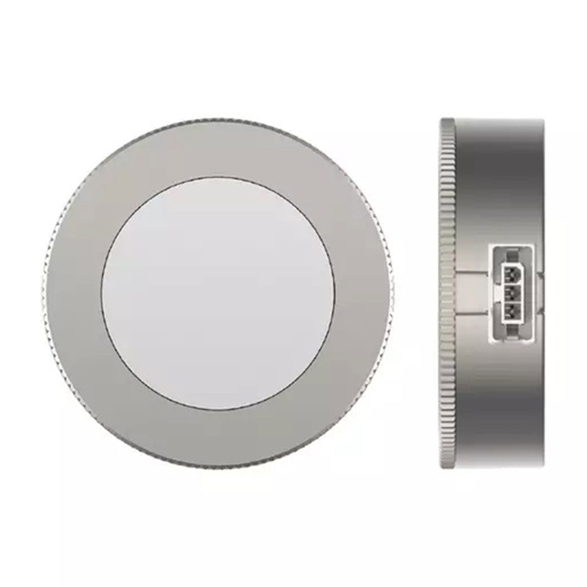 GE Dimmable Modern Corded Electric Plastic LED Puck Lights, Set of 5, Silver - Smart-nests