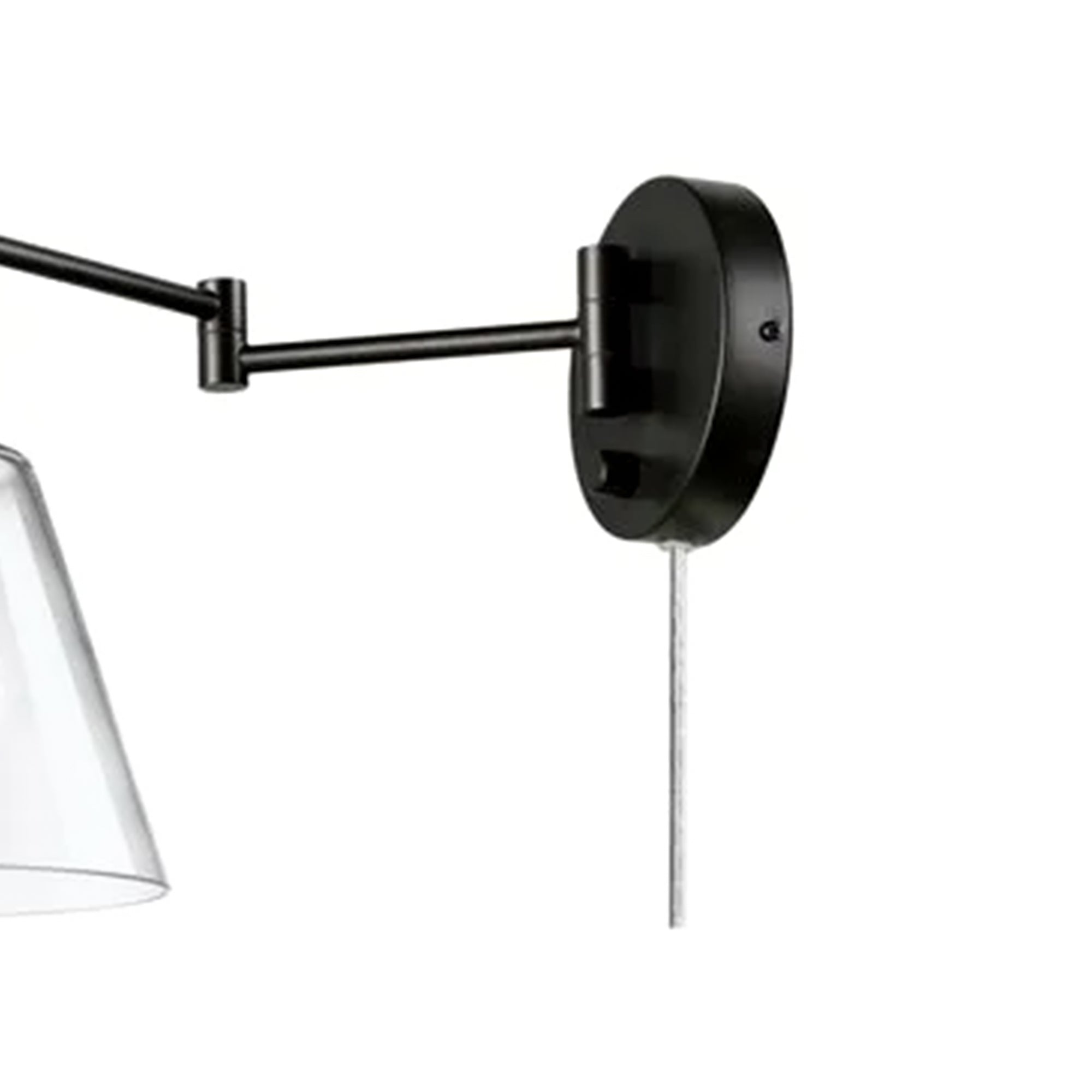 Globe Electric 10W LED Plug In Wall Sconce Clear Glass Shade & 6' Cord, Bronze - Smart-nests