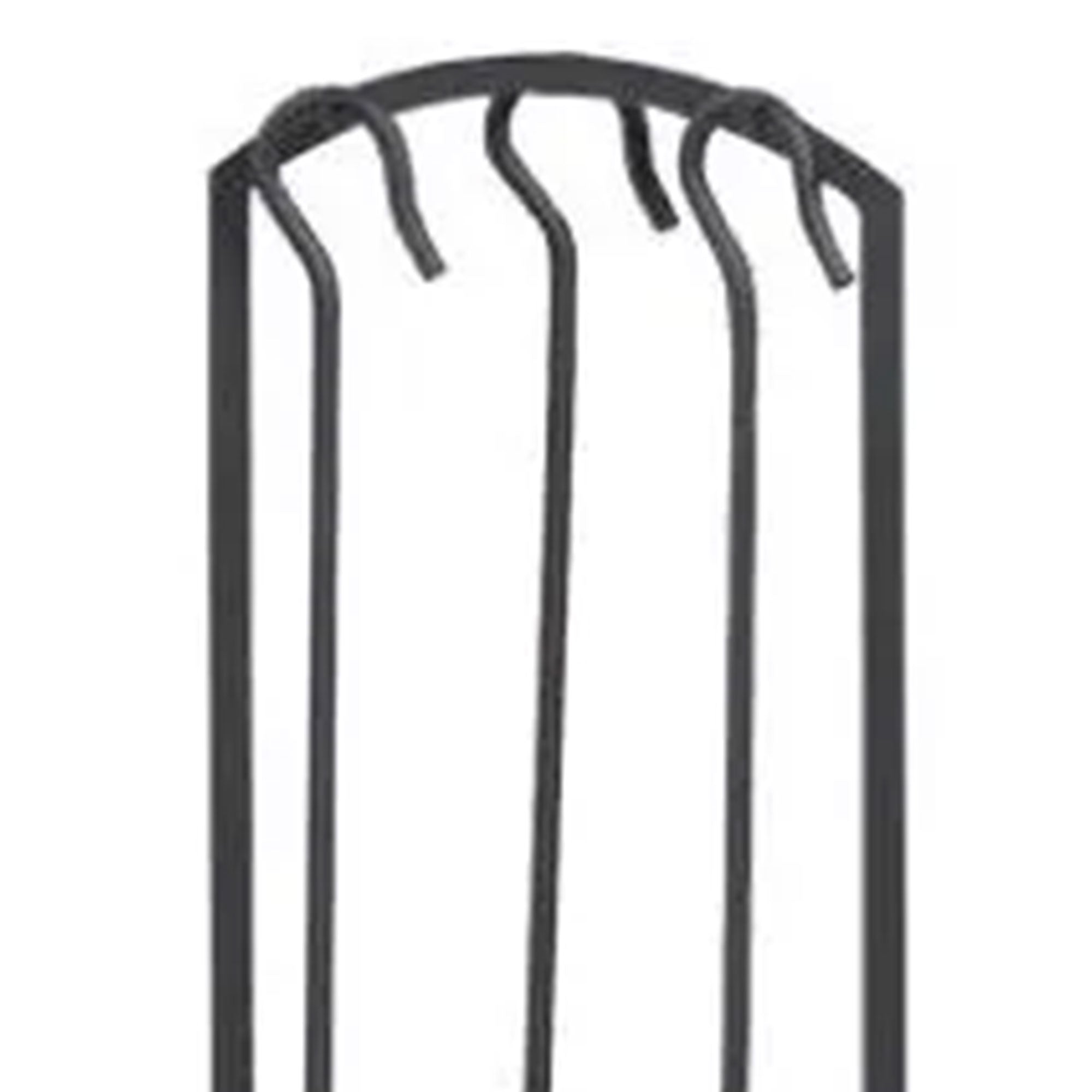 Panacea 4 Piece Arch Top Fireplace Tool Set with Brush, Shovel, Poker and Stand - Smart-nests
