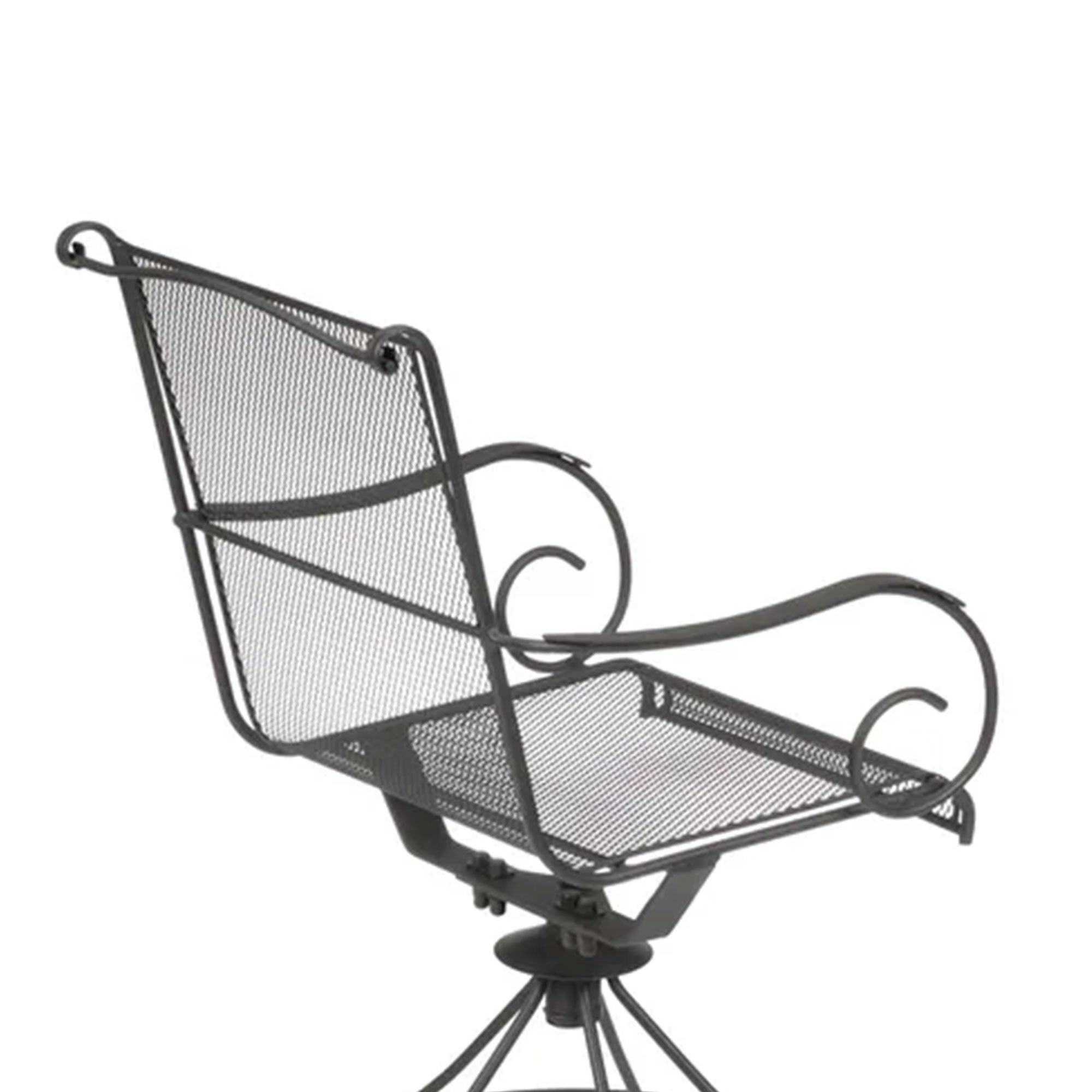 Woodard Uptown 3 Piece Bistro and Balcony Set with Powder Coated Finish, Black - Smart-nests