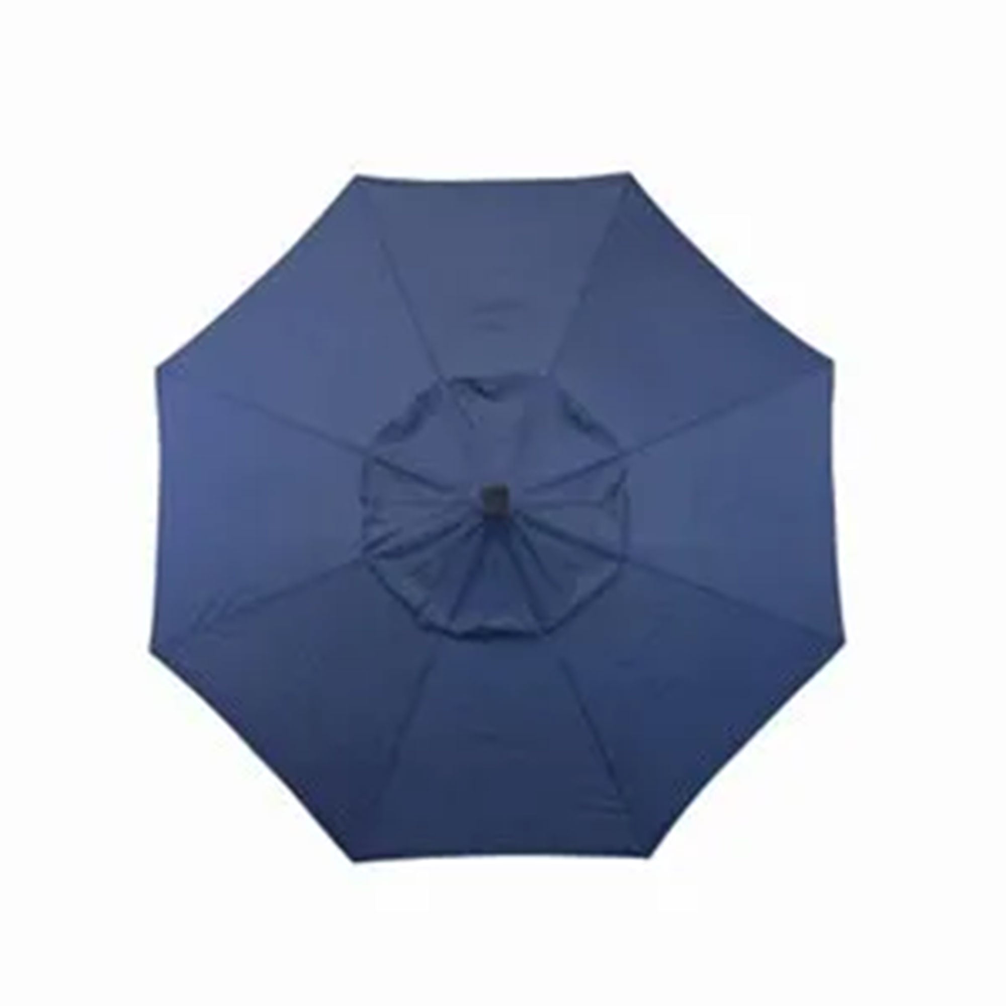 Four Seasons Courtyard 9’ Polyester Patio Market LED Umbrella w/Steel Pole, Navy - Smart-nests