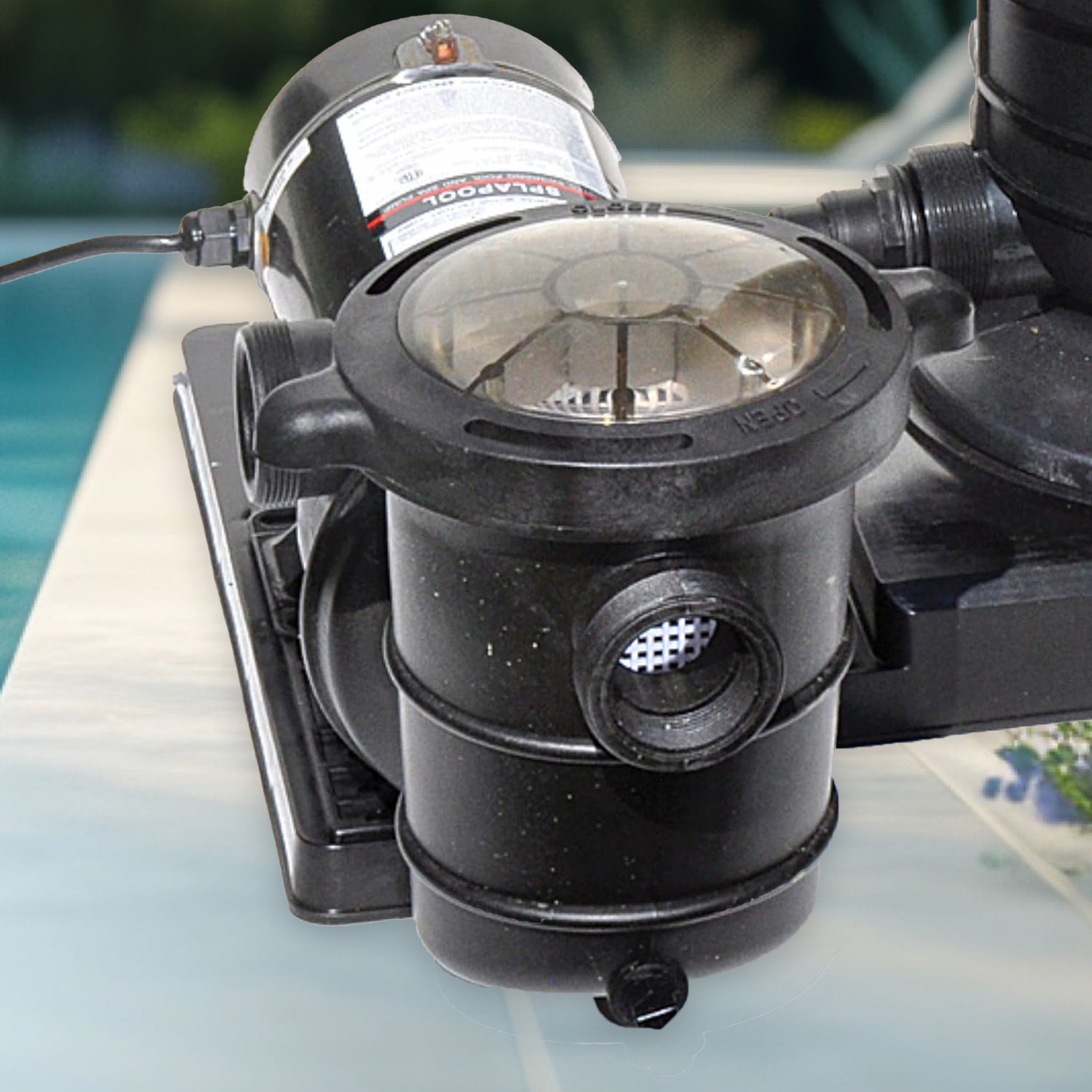 Swimline Hydro Flo 1.5 HP 5820 GPH 2 Speed Horizontal Discharge Pump (Open Box) - Smart-nests