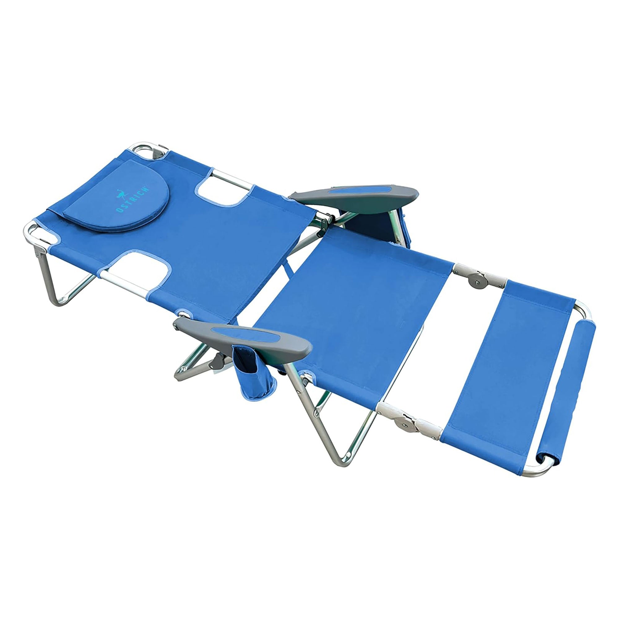 Deltess Ostrich 3 In 1 Portable Chair Cooler Bag & Reclining Lounger, Royal Blue - Smart-nests