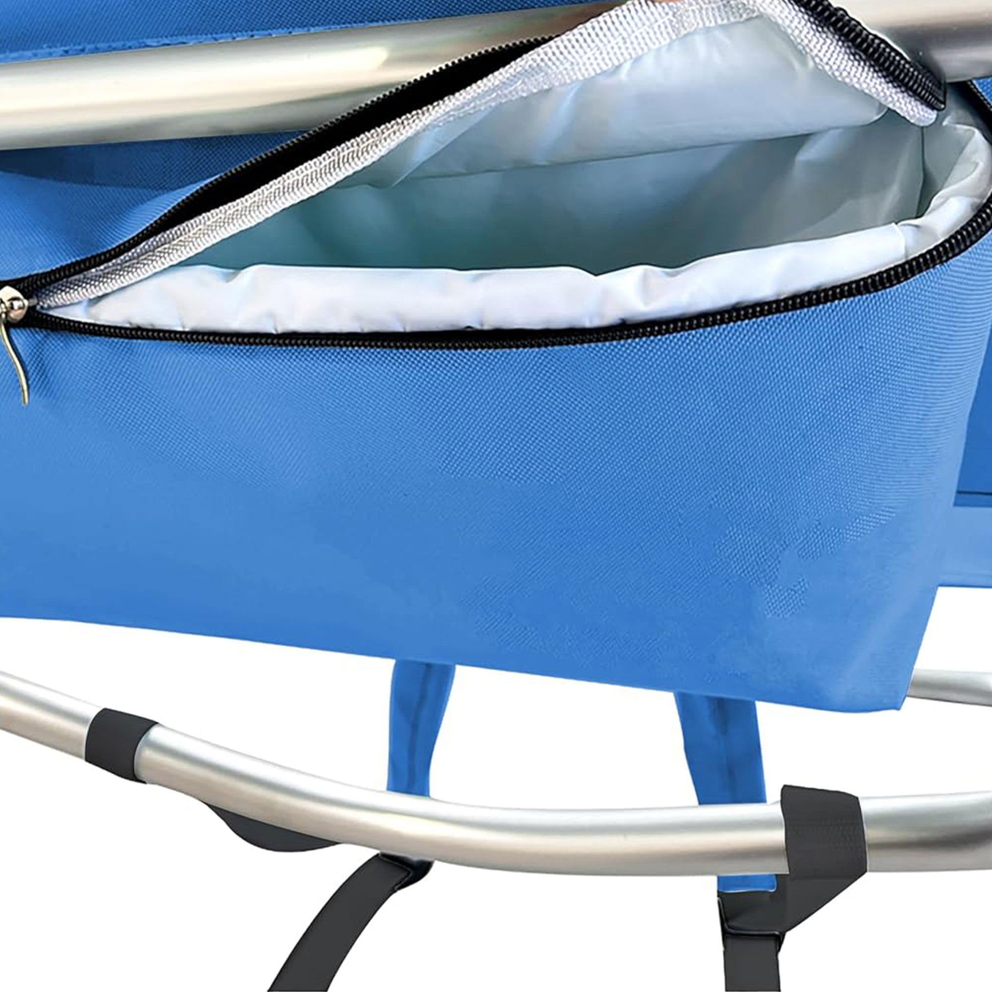 Deltess Ostrich 3 In 1 Portable Chair Cooler Bag & Reclining Lounger, Royal Blue - Smart-nests