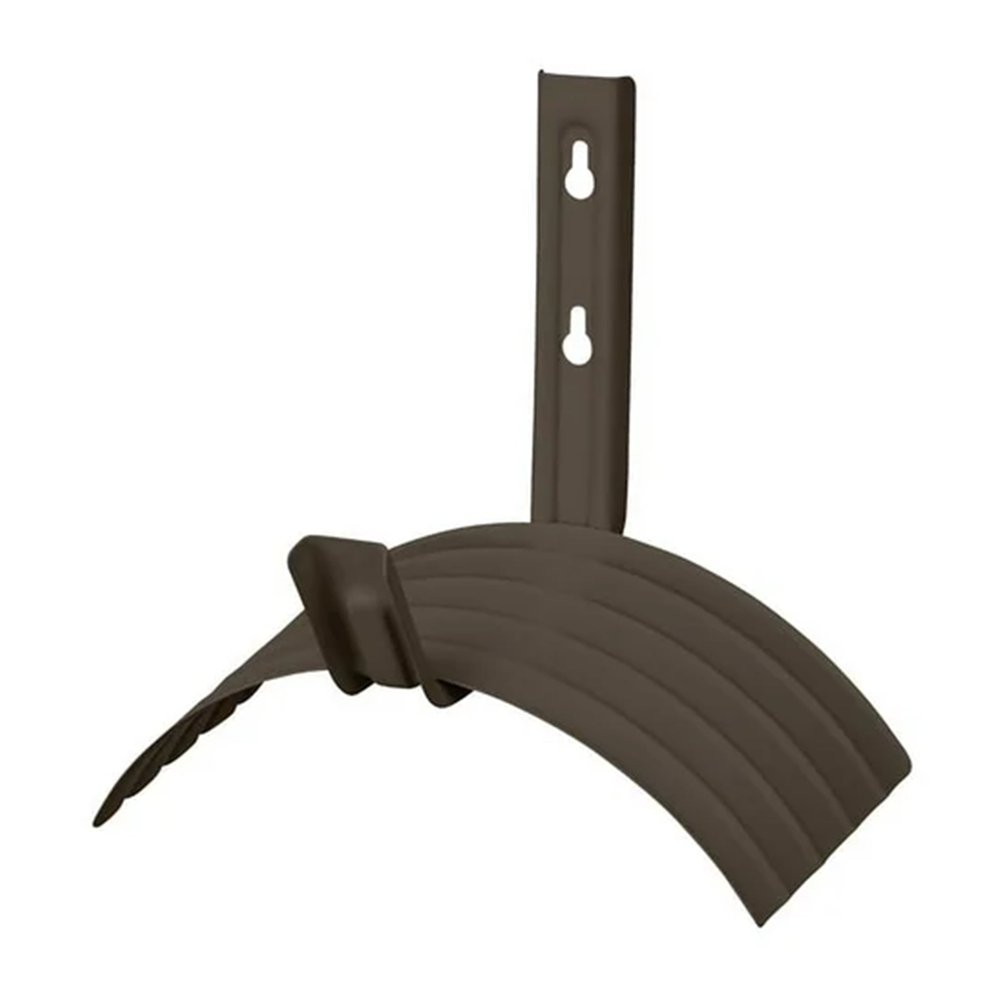 Suncast Metal Wall Mount Hose Hanger Holds up to 150 Foot Garden Hose, Brown - Smart-nests