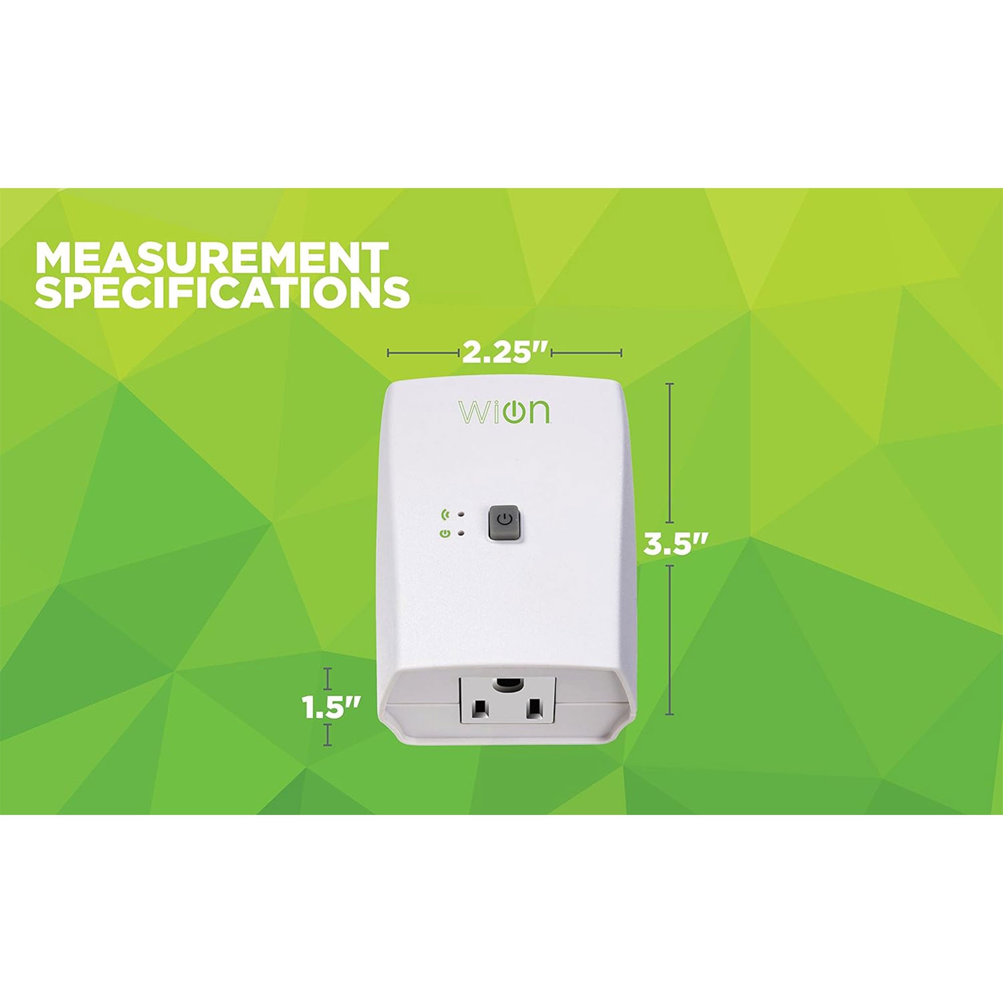 Wion 125V 60 Hertz WiFi Receptacle with Wireless Switch & Programmable Timer - Smart-nests