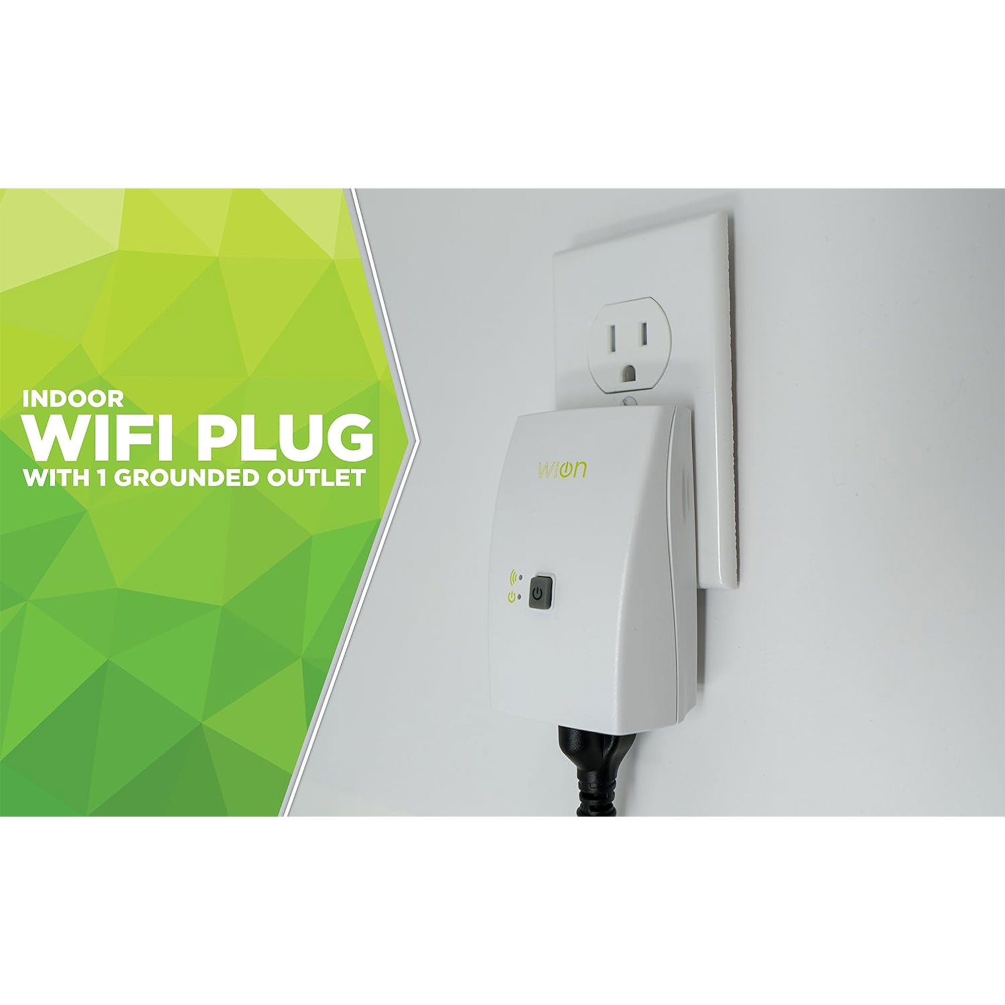 Wion 125V 60 Hertz WiFi Receptacle with Wireless Switch & Programmable Timer - Smart-nests