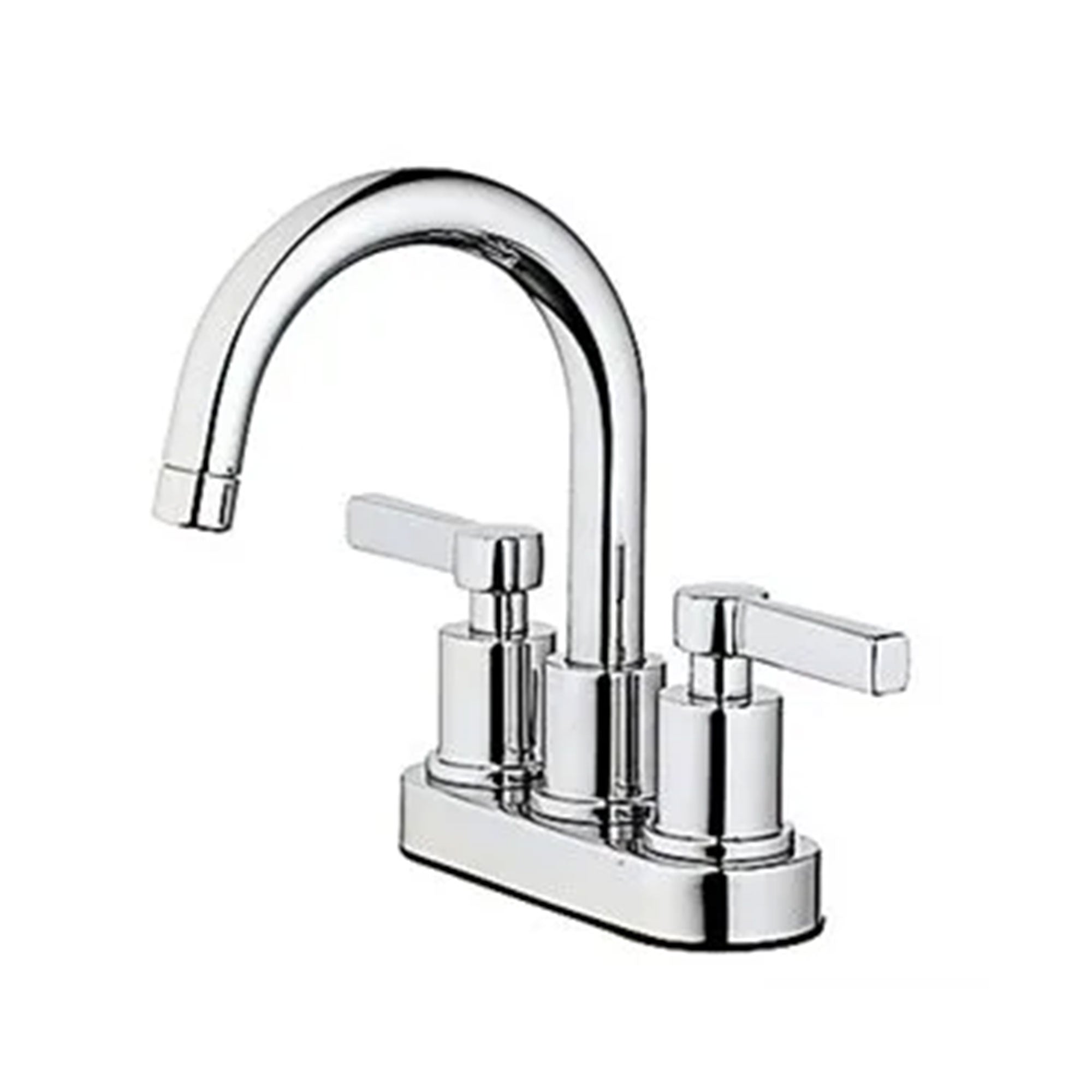 HomePointe Mid Arch Double Handle Lavatory Faucet with Pop Up, Chrome Finish - Smart-nests