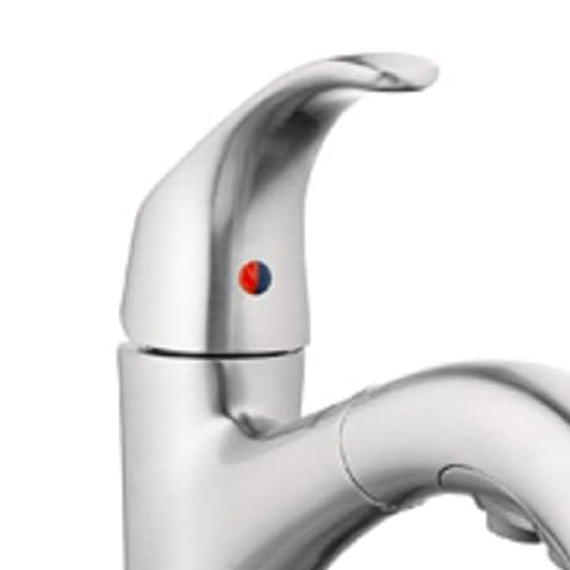 HomePointe Single Loop Handle Kitchen Faucet With Pull-Out Spray, Brushed Nickel - Smart-nests