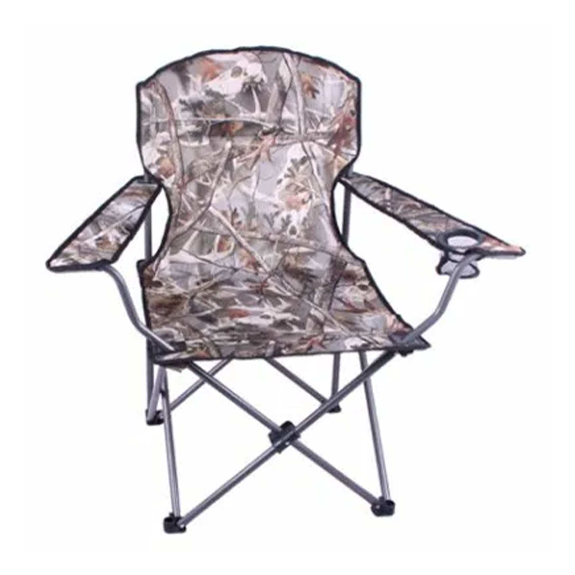 Four Seasons Courtyard Oversized Polyester Arm Chair w/Durable Steel Frame, Camo