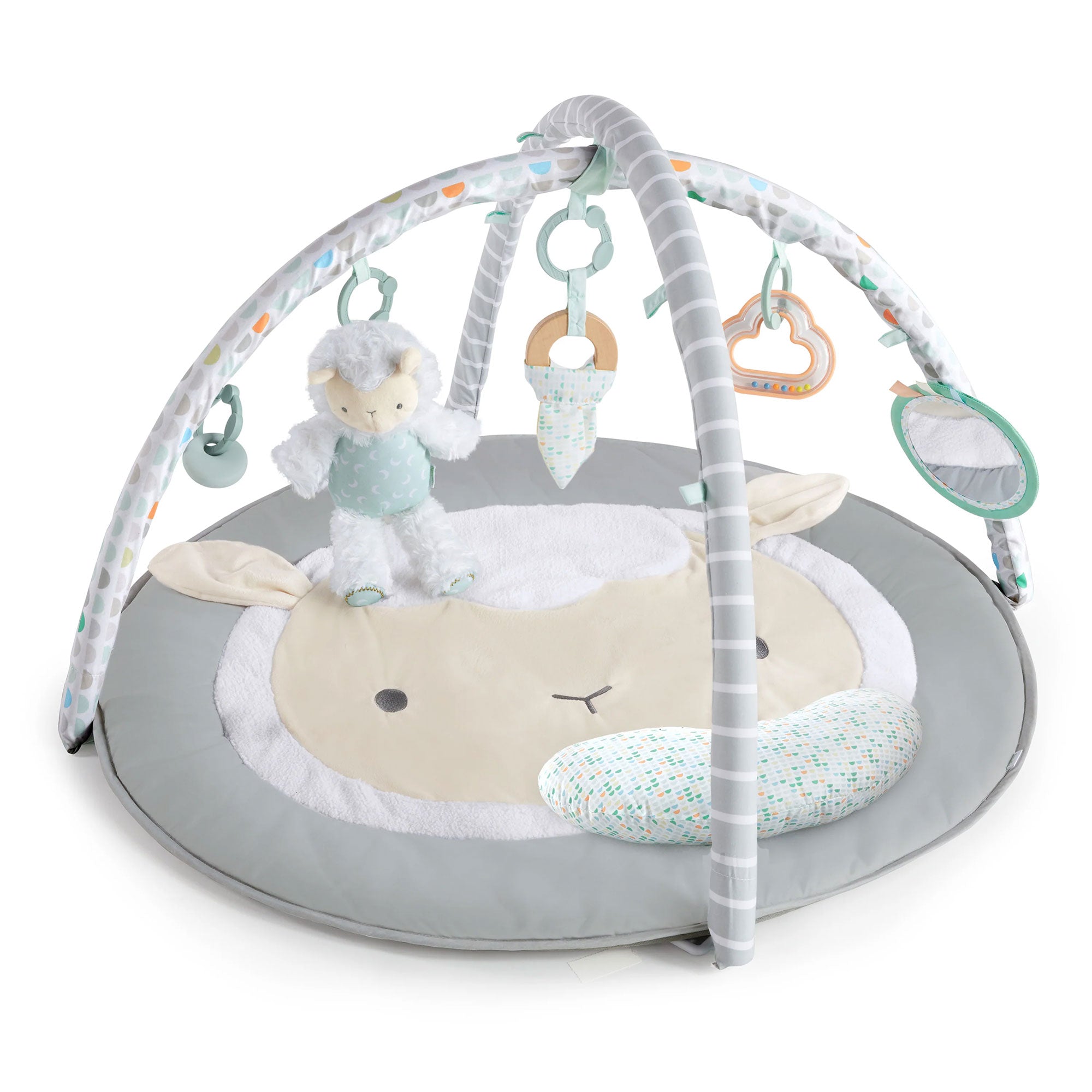 Ingenuity Sheppys Spot Ultra Plush Baby Activity Gym and Tummy Time Mat, Corrie - Smart-nests