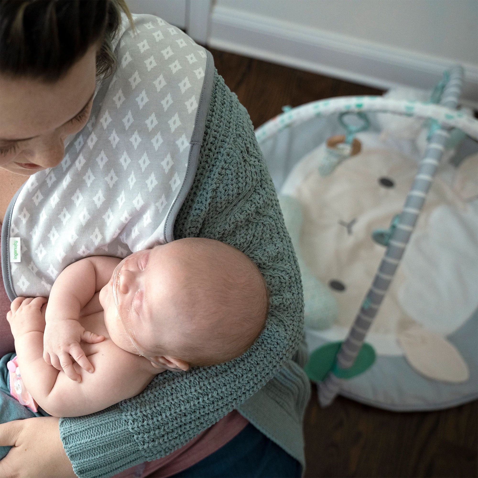 Ingenuity Sheppys Spot Ultra Plush Baby Activity Gym and Tummy Time Mat, Corrie - Smart-nests
