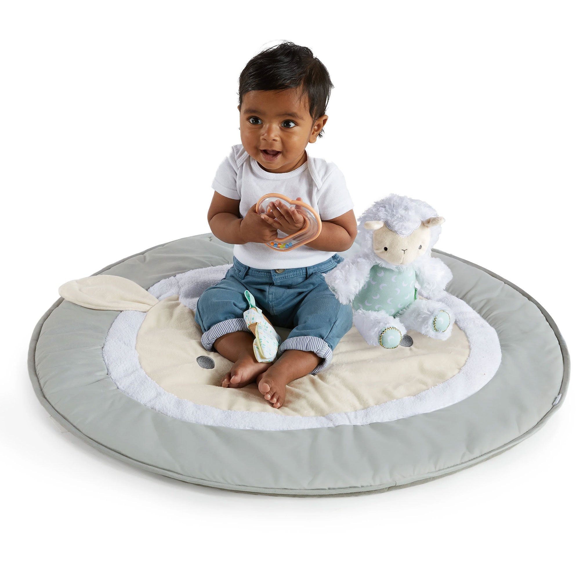 Ingenuity Sheppys Spot Ultra Plush Baby Activity Gym and Tummy Time Mat, Corrie - Smart-nests