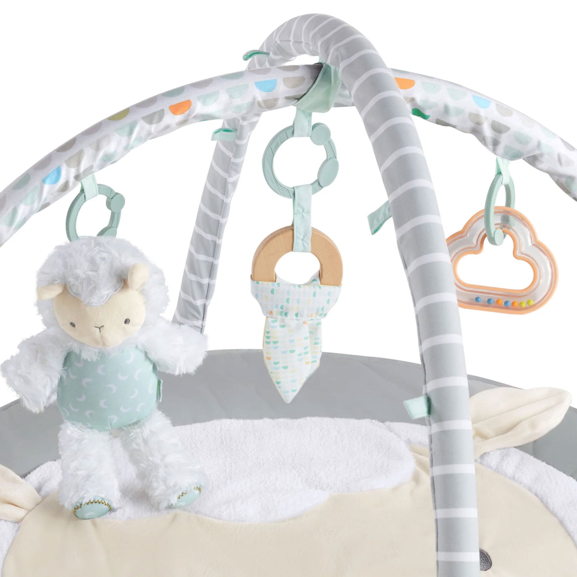 Ingenuity Sheppys Spot Ultra Plush Baby Activity Gym and Tummy Time Mat, Corrie - Smart-nests