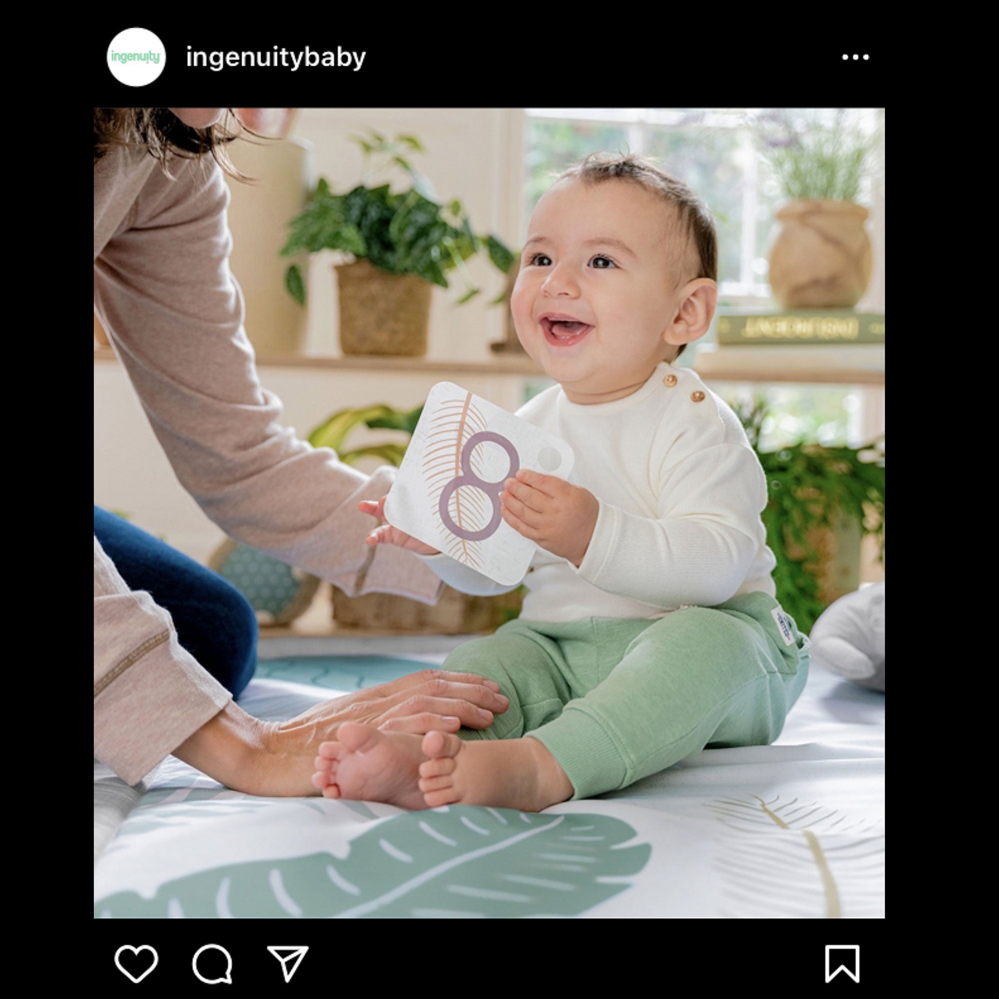 Ingenuity Sprout Spot Baby Milestone Tummy Time Activity Mat and Play Gym Unisex - Smart-nests