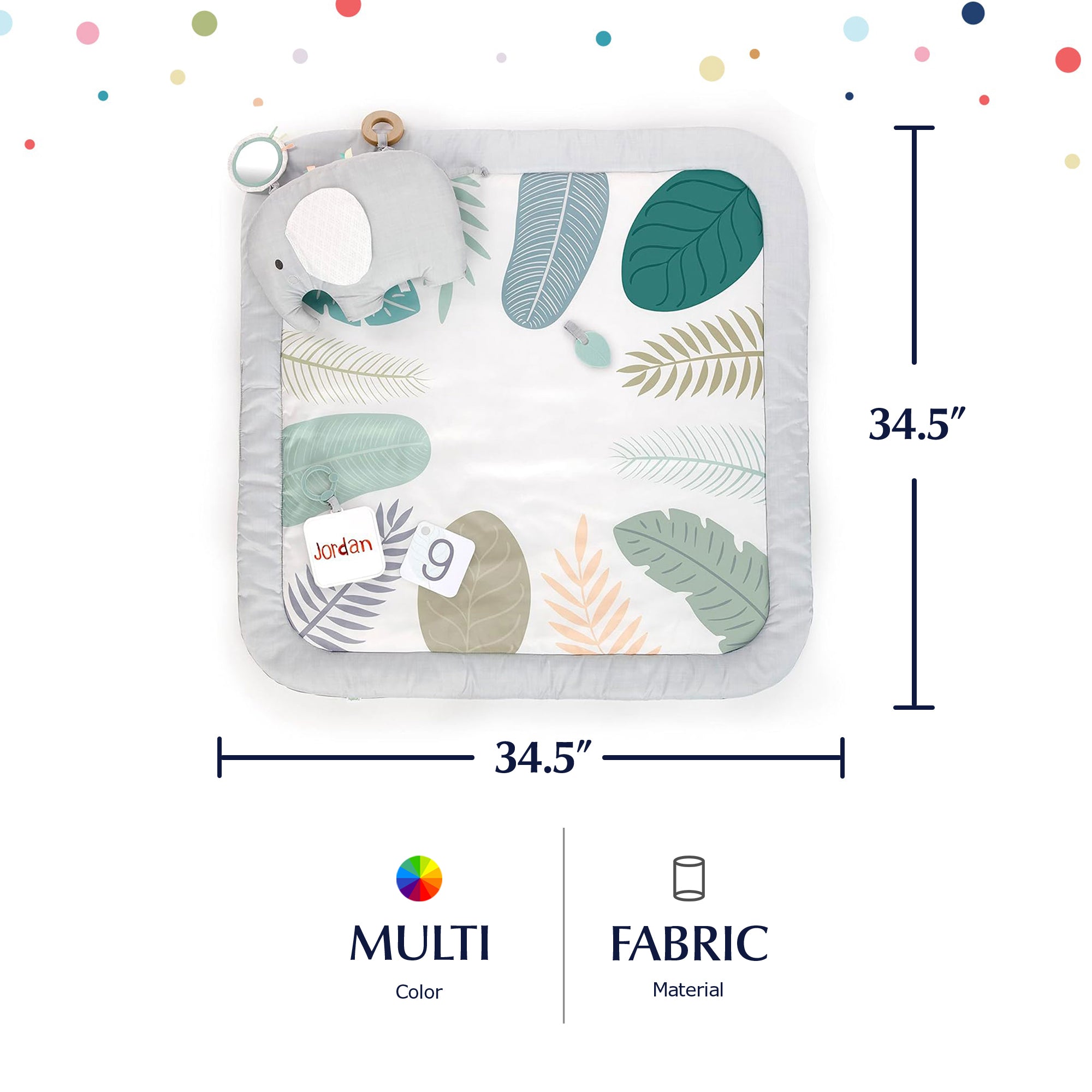 Ingenuity Sprout Spot Baby Milestone Tummy Time Activity Mat and Play Gym Unisex - Smart-nests