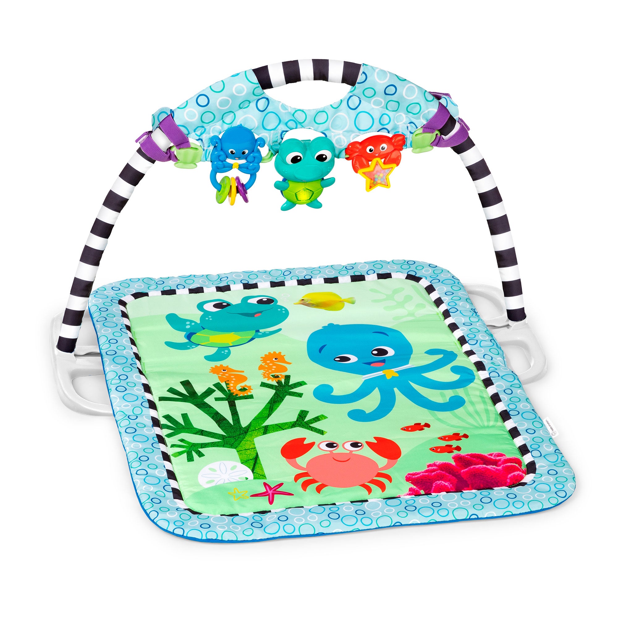 Baby Einstein Neptune's Discovery Reef Baby Tummy Time Activity Gym Toy Bar - Smart-nests