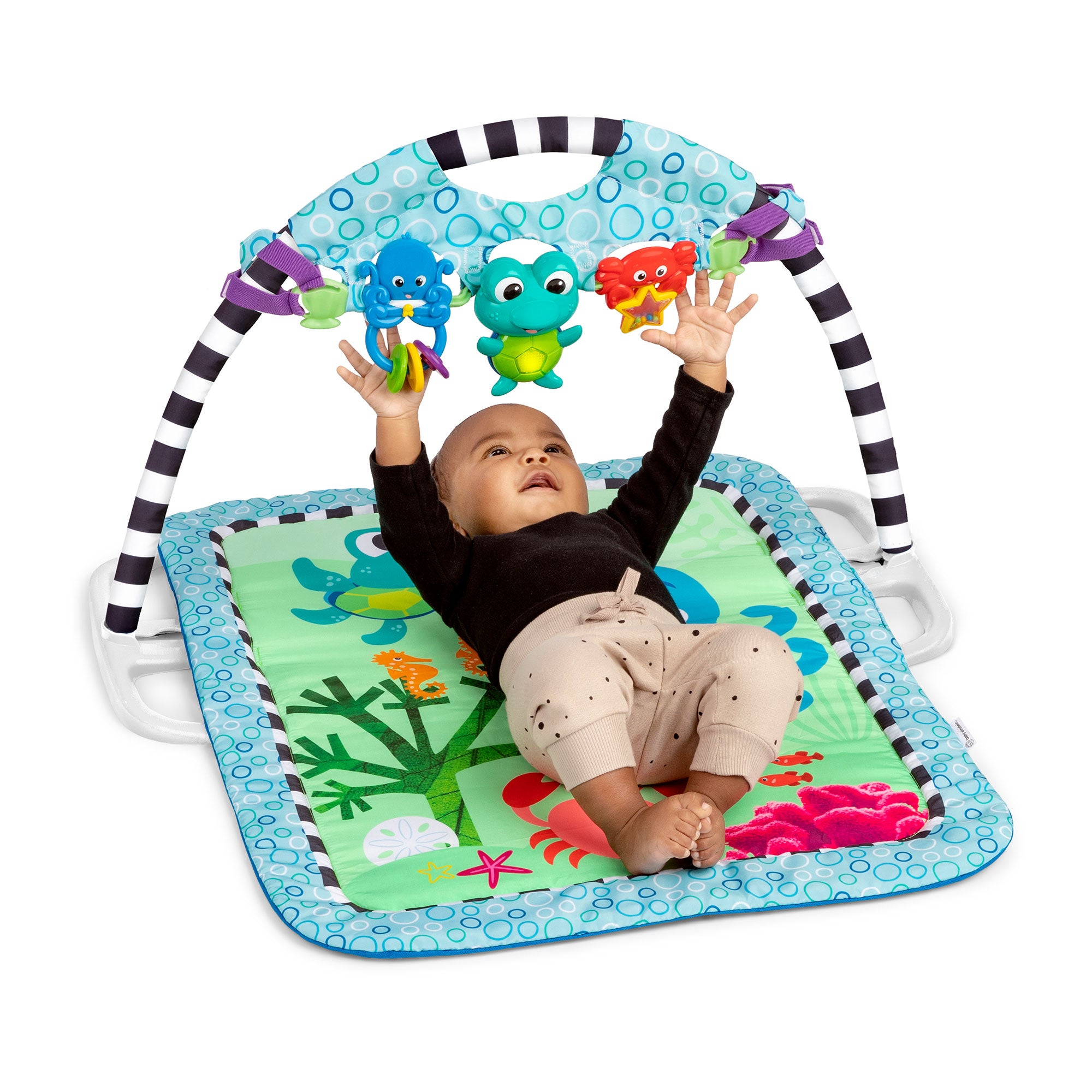 Baby Einstein Neptune's Discovery Reef Baby Tummy Time Activity Gym Toy Bar - Smart-nests
