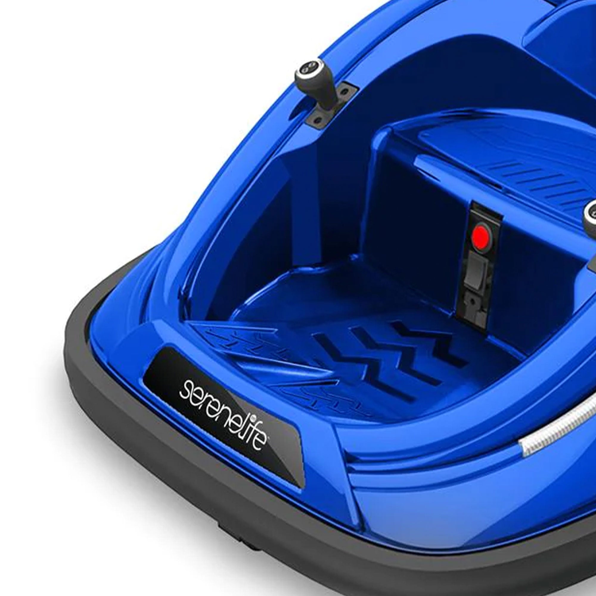 Serenelife 360 Degree Spinning Bumper Car w/Adjustable Belt & Controls, Blue - Smart-nests