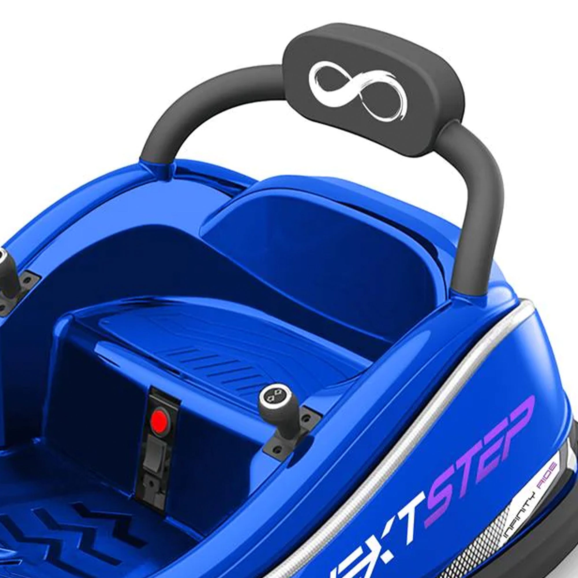 Serenelife 360 Degree Spinning Bumper Car w/Adjustable Belt & Controls, Blue - Smart-nests