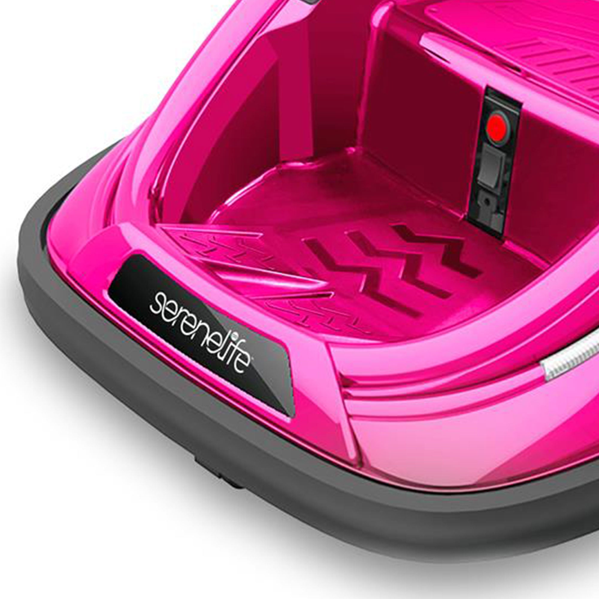 Serenelife 360 Degree Spinning Bumper Car w/Adjustable Belt & Controls, Pink - Smart-nests