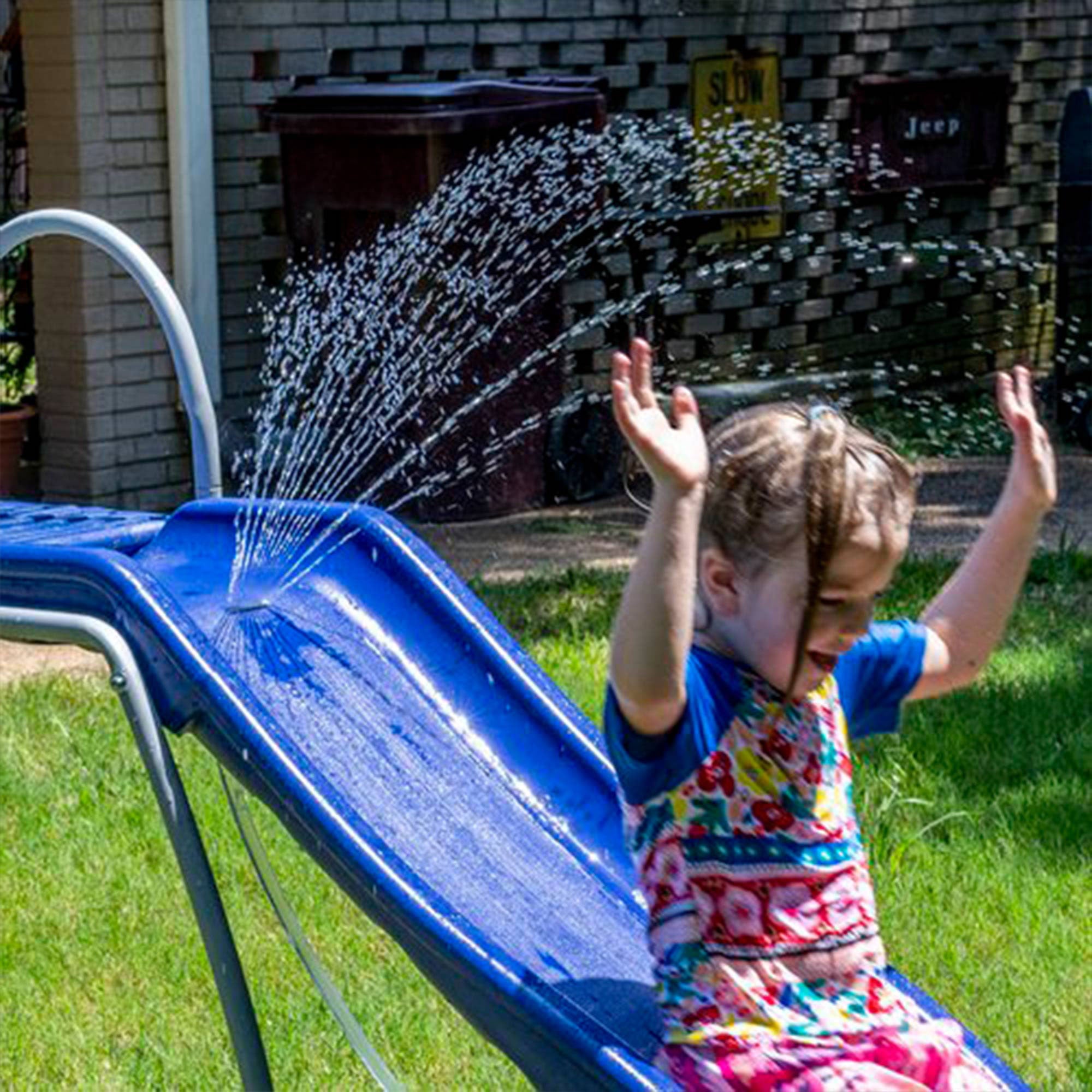 XDP Recreation 6 Foot Water Wave Slide with Built In Adjustable Water Sprinkler - Smart-nests