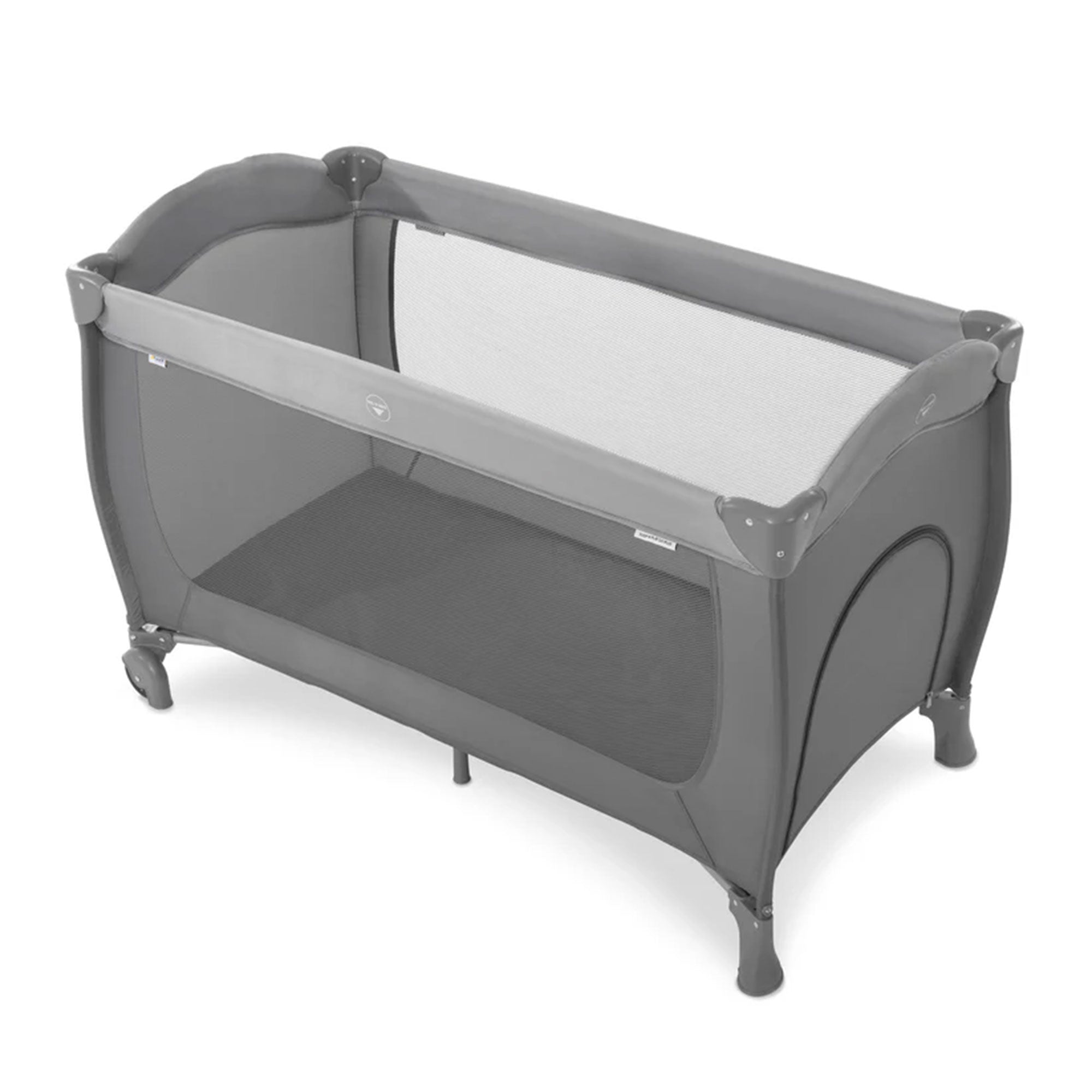 hauck Sleep N Play Go Plus Foldable Travel Bed and Playpen with Mattress, Gray - Smart-nests