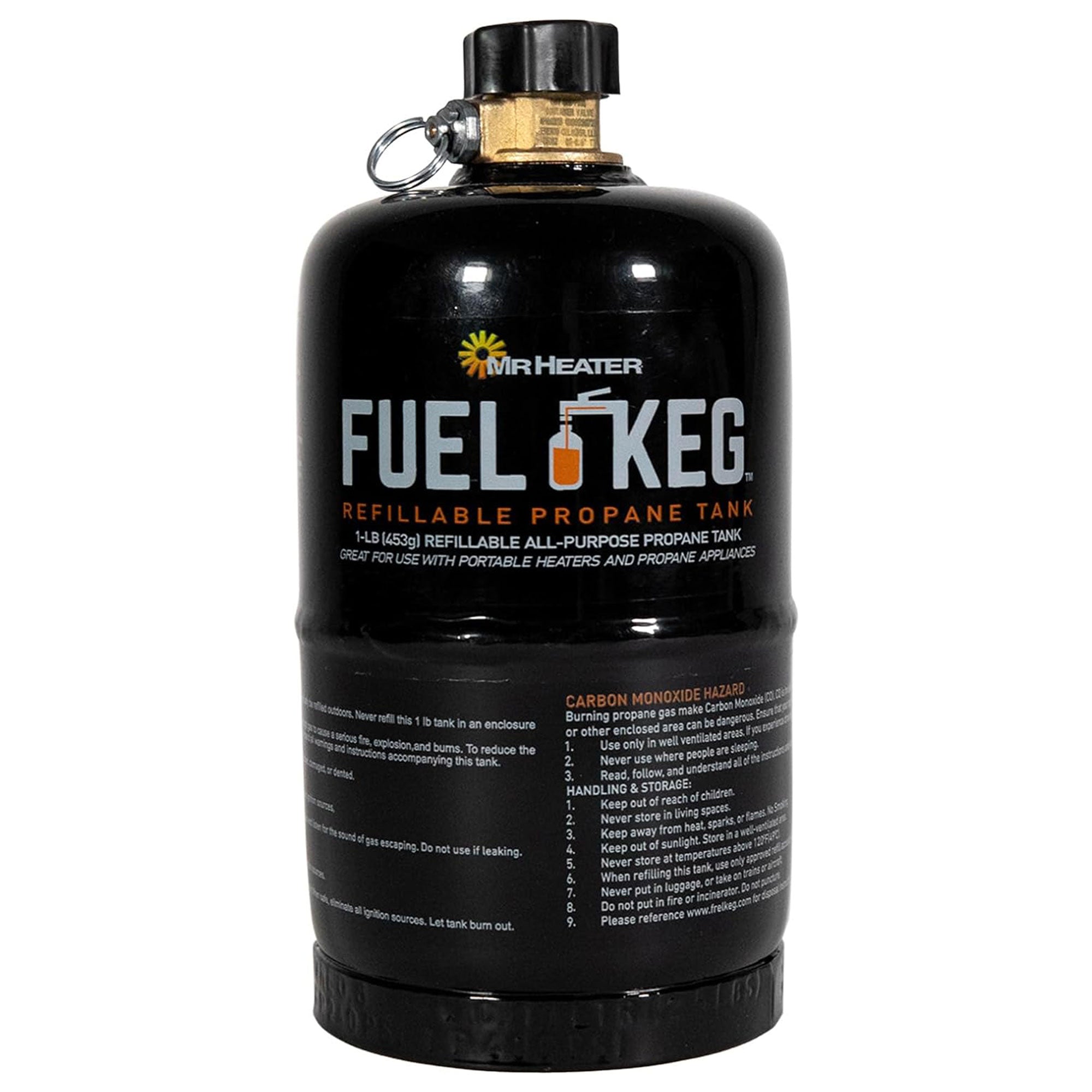 Mr. Heater Fuel Kegs 16 Ounce Refillable All Purpose Propane Cylinder, Black - Smart-nests