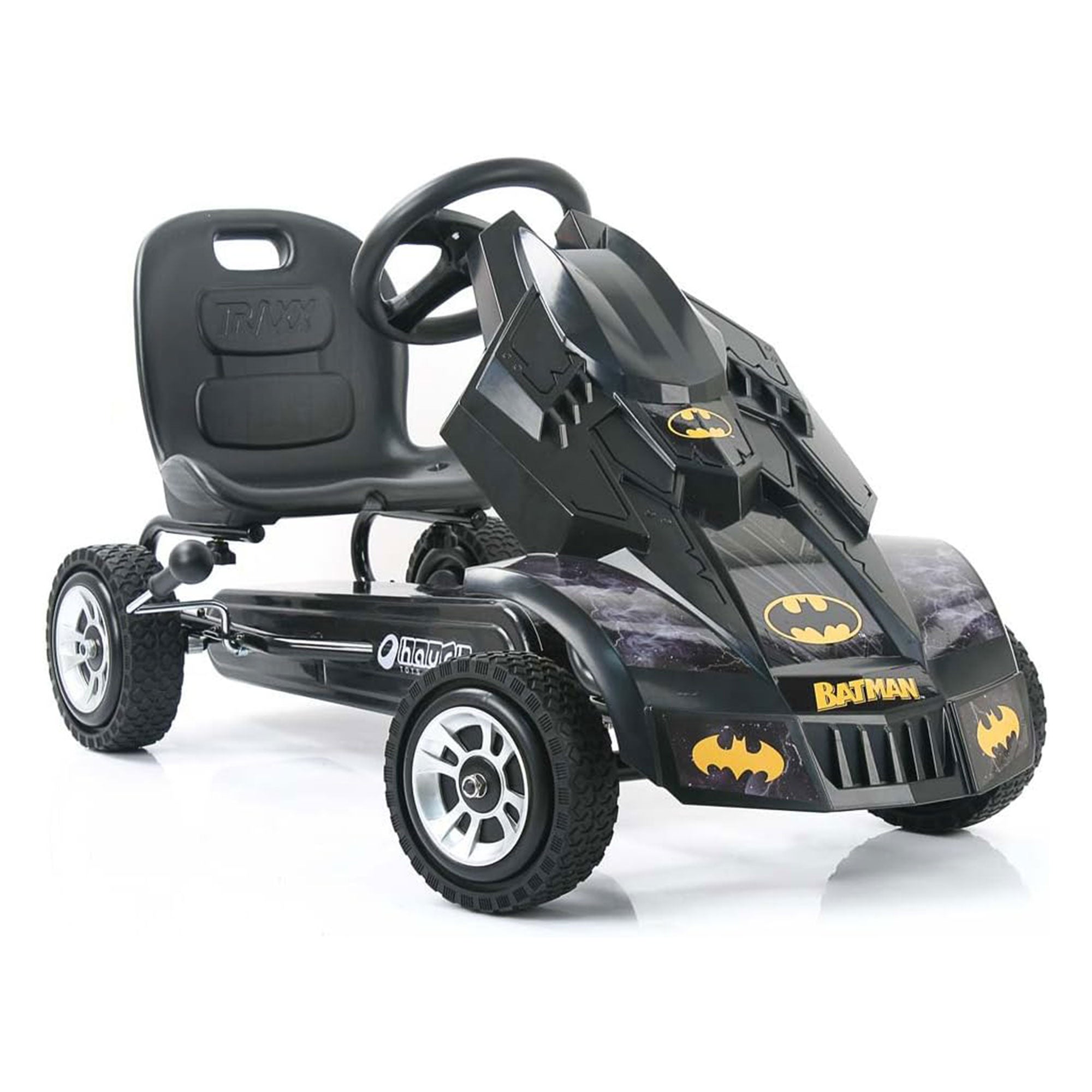 Hauck Bat Mobile Pedal Go Kart Superhero Ride On Batman Vehicle for Kids, Black - Smart-nests
