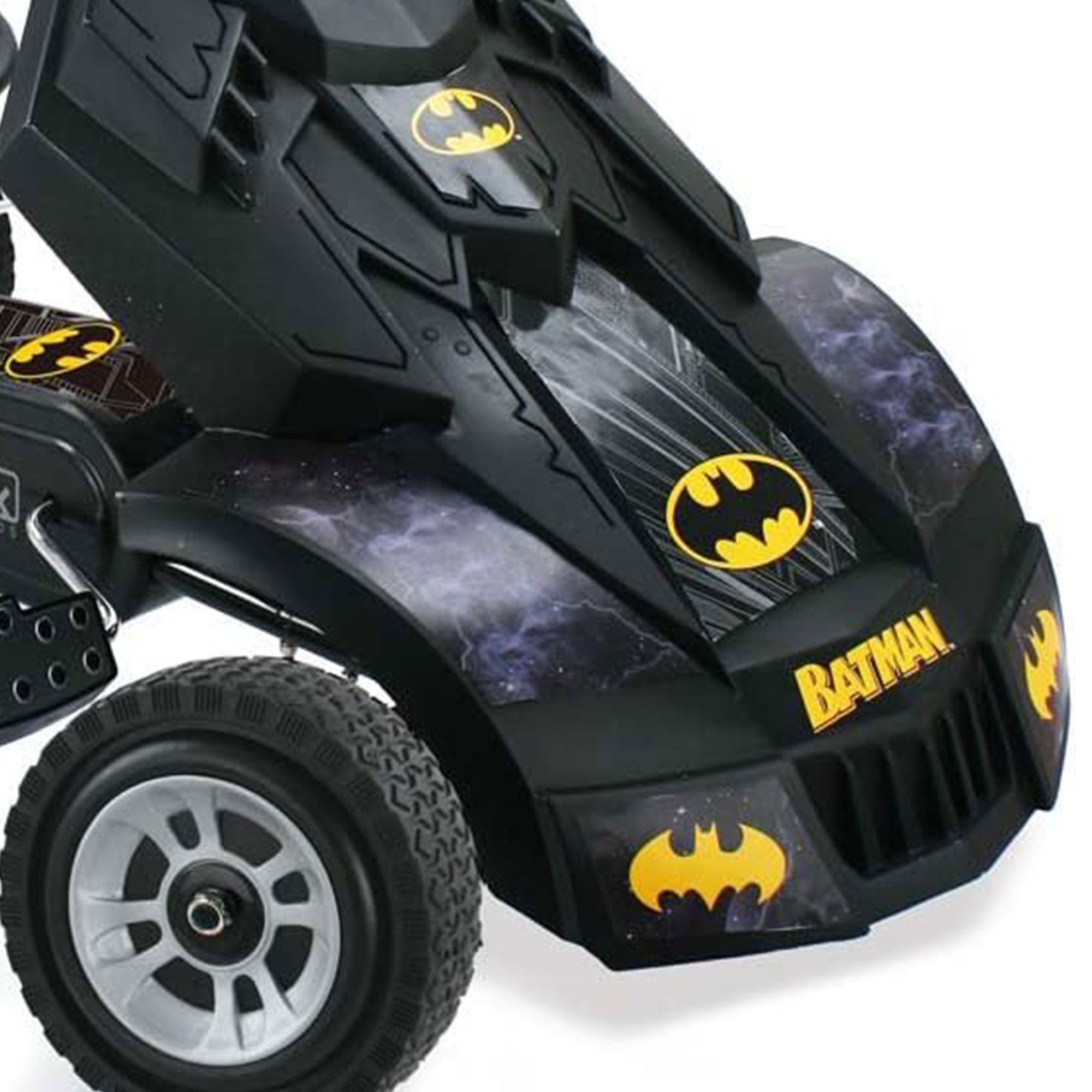 Hauck Bat Mobile Pedal Go Kart Superhero Ride On Batman Vehicle for Kids, Black - Smart-nests