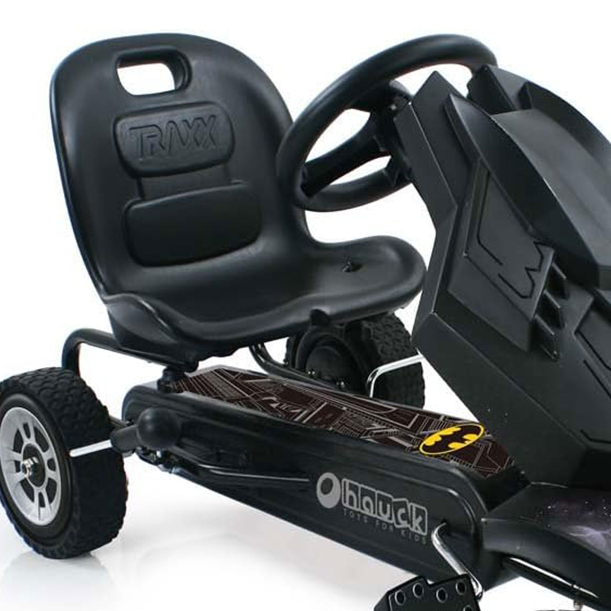 Hauck Bat Mobile Pedal Go Kart Superhero Ride On Batman Vehicle for Kids, Black - Smart-nests