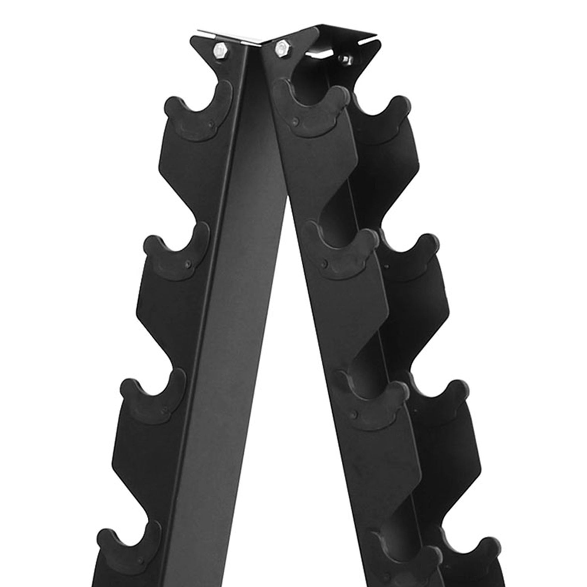 BalanceFrom Signature Alloy Steel 200 lb Rubber Encased Hex Dumbbell Set, Black - Smart-nests