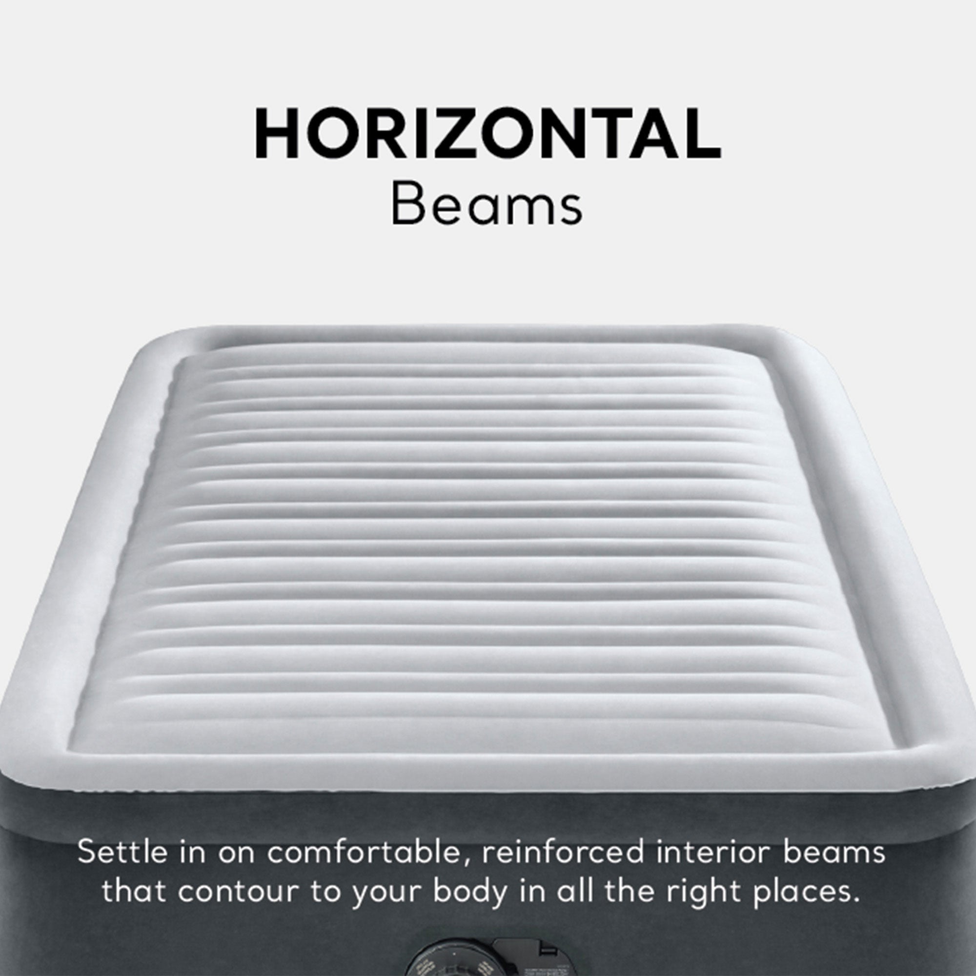 Intex Dura Beam Comfort Plus Airbed Mattress w/ Built In Pump, Twin Size, 2 Pack - Smart-nests
