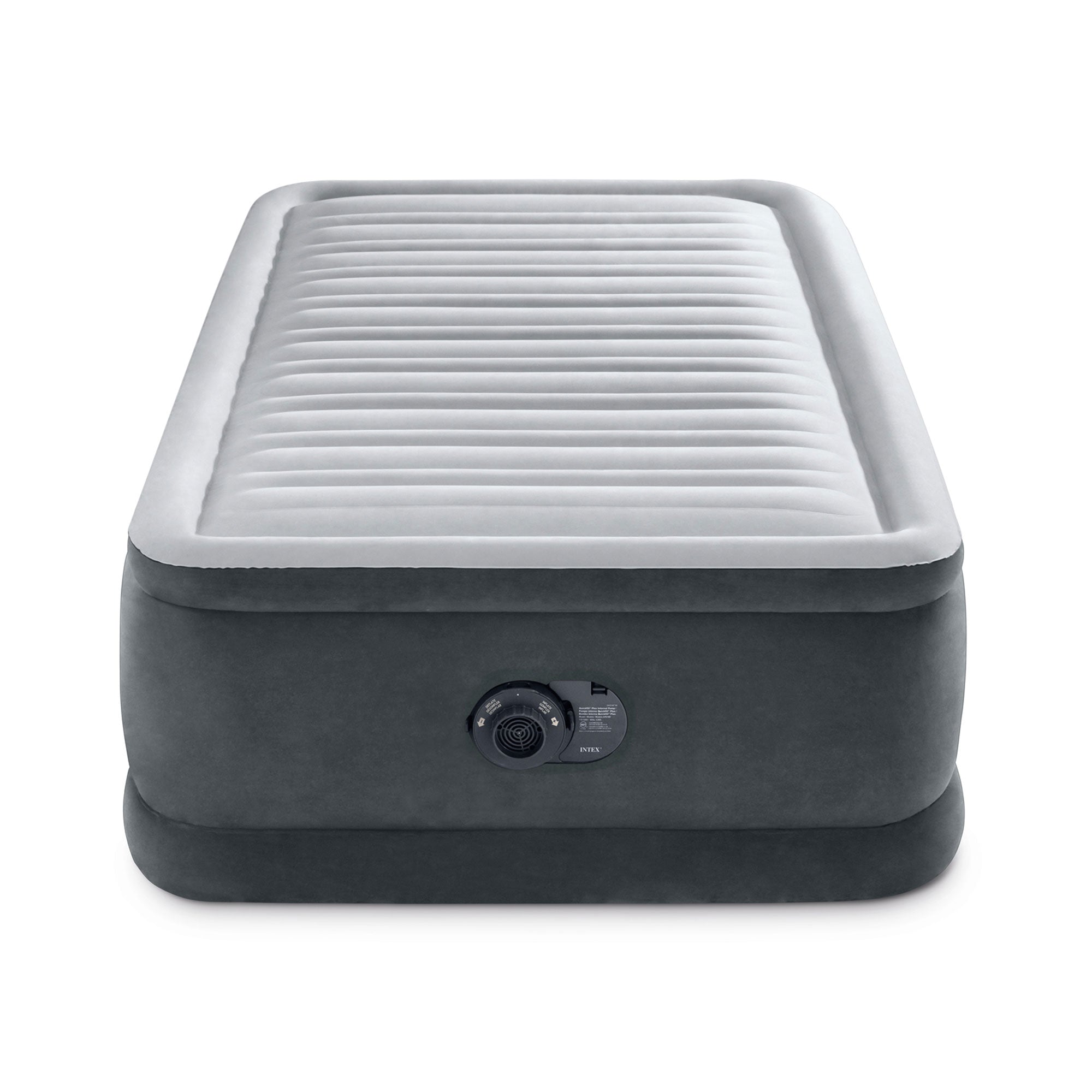 Intex Dura Beam Comfort Plus Airbed Mattress w/ Built In Pump, Twin Size, 2 Pack - Smart-nests