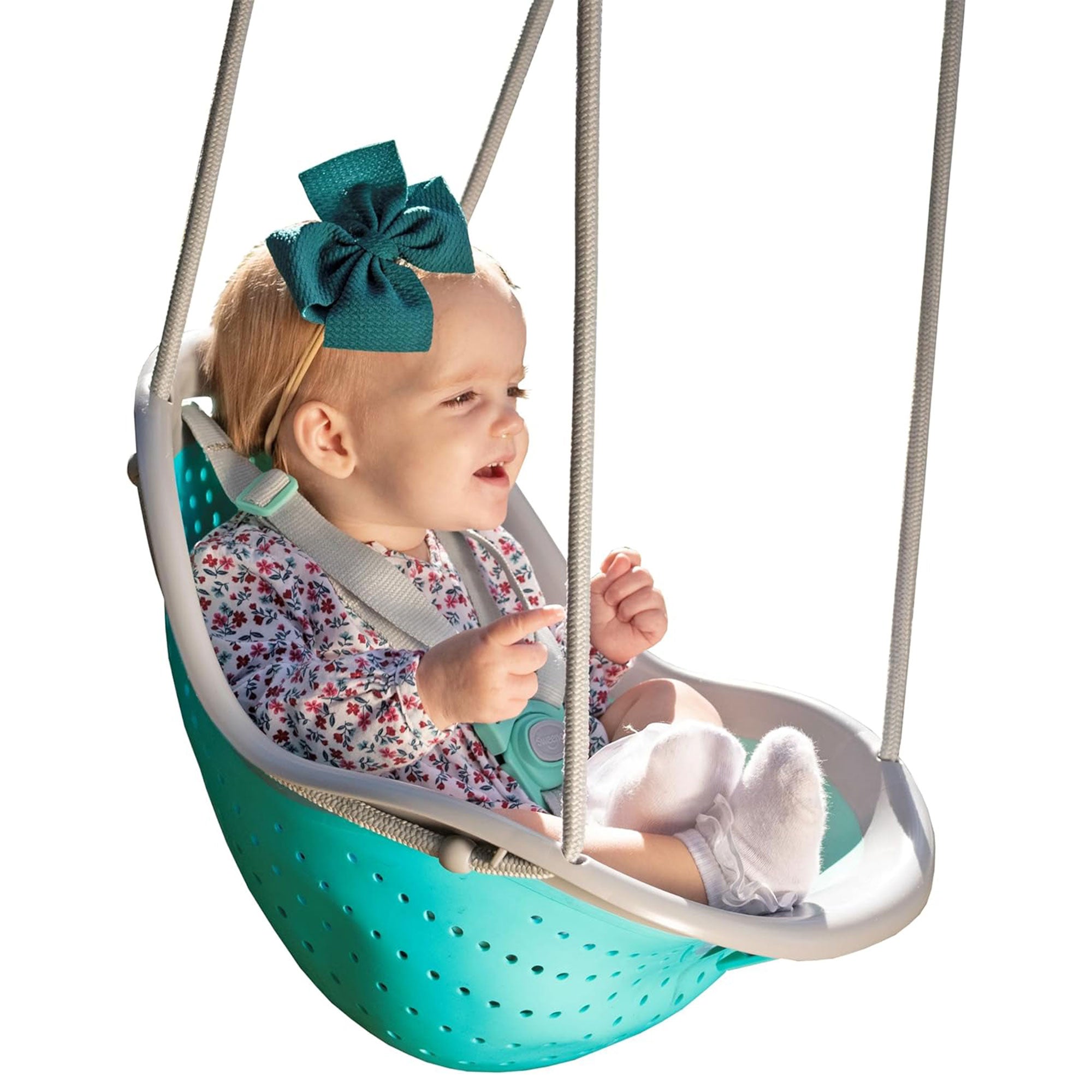 Sweeng Child Swing with Ease Z Adjust Harness Straps and Easy Hang Metal Hooks - Smart-nests