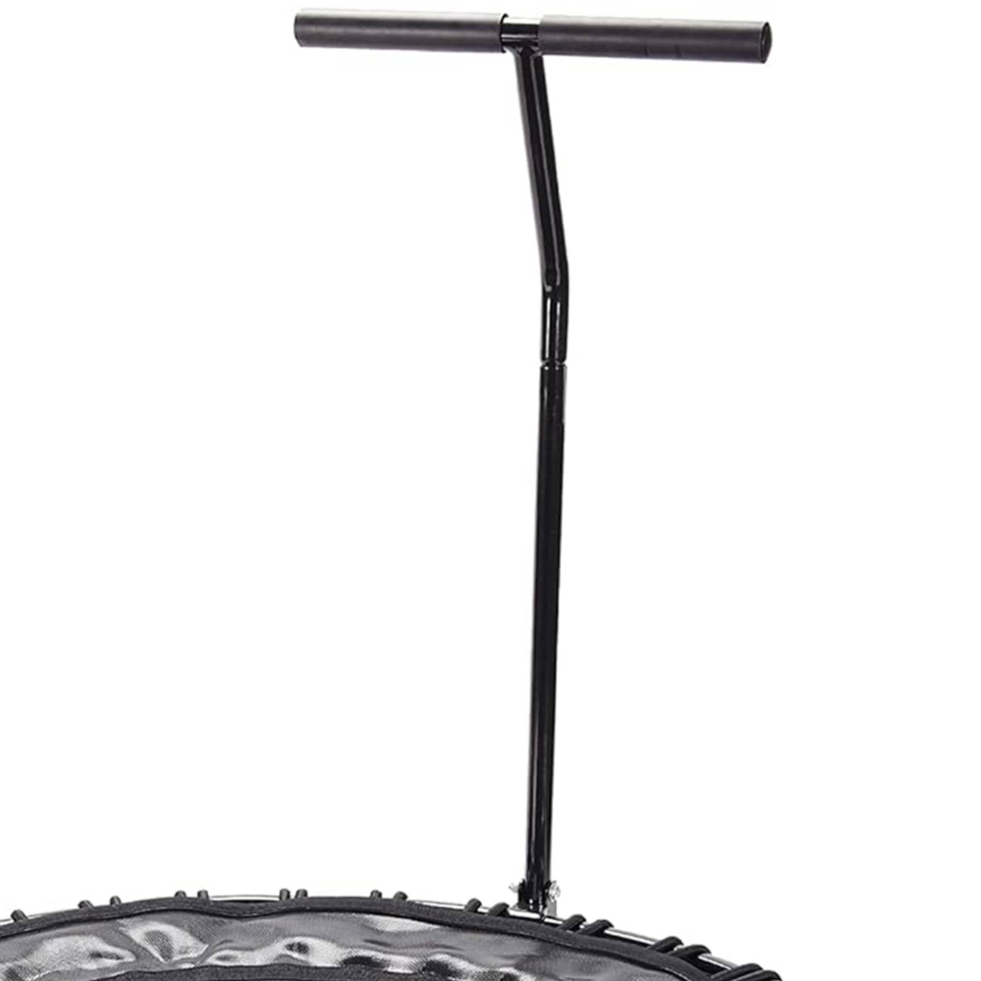 JumpSport Round Home Fitness Indoor Mini Rebounder Trampoline for Adults, Black - Smart-nests