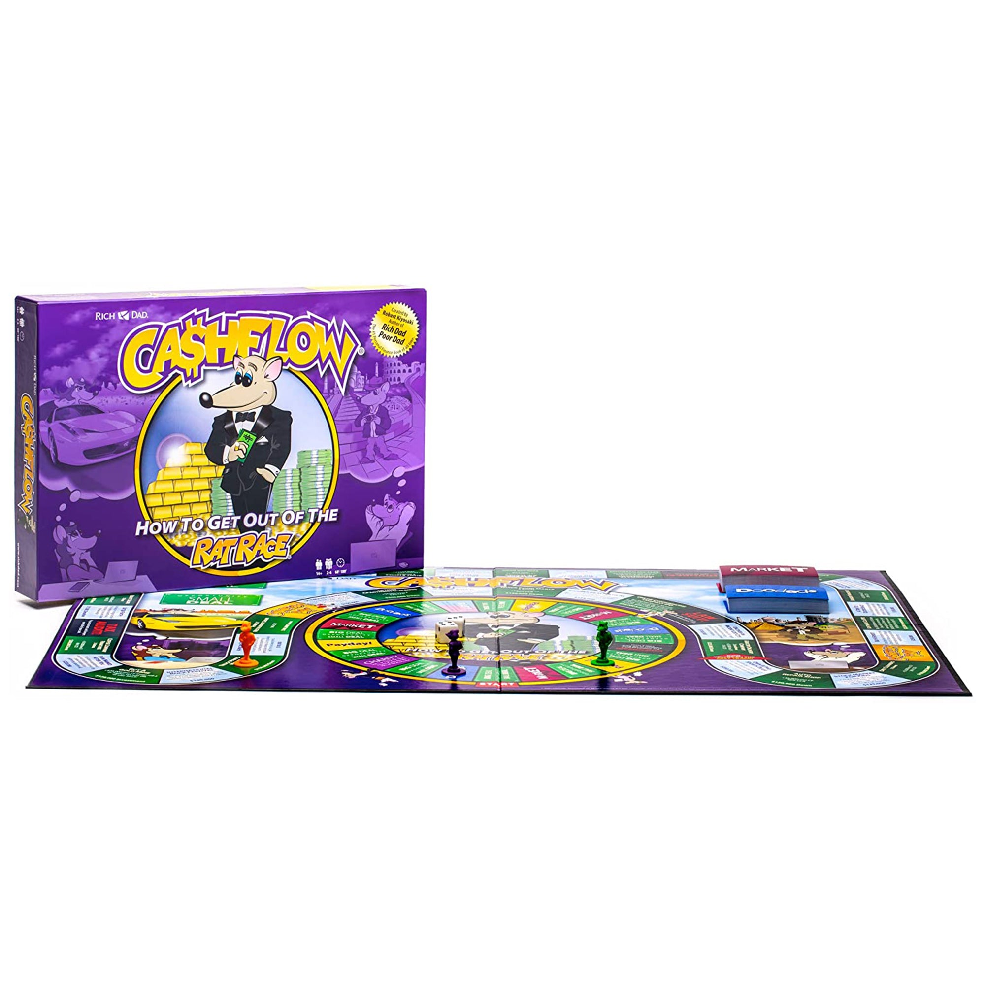 Rich Dad CASHFLOW Financial Literacy Educational Board Game, 2020, (2 Pack) - Smart-nests