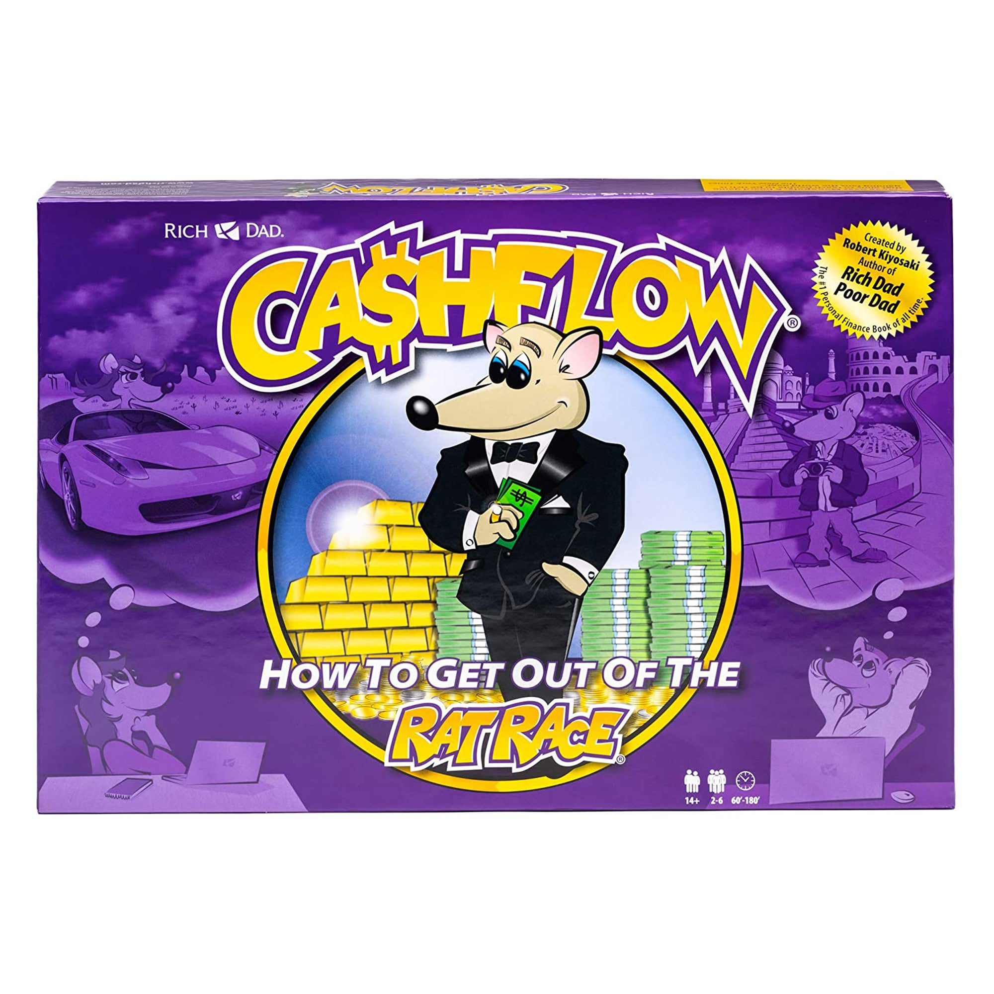 Rich Dad CASHFLOW Financial Literacy Educational Board Game, 2020, (2 Pack) - Smart-nests