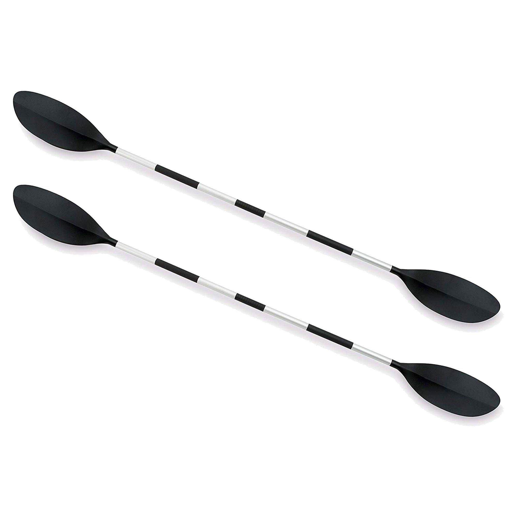 Intex 86" Lightweight Aluminum Double Oar Inflatable Kayak Paddle, Black, 2 Pack - Smart-nests