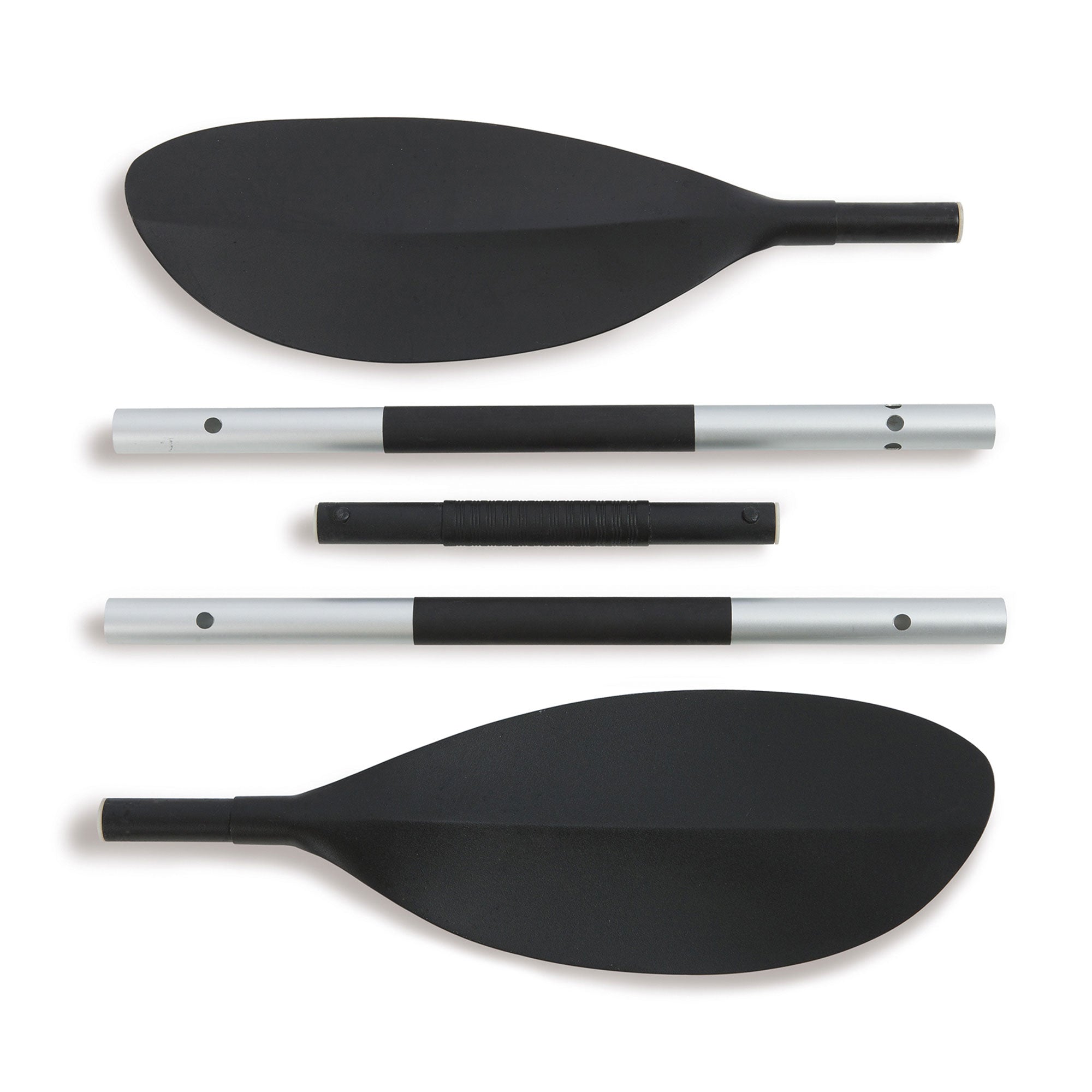Intex 86" Lightweight Aluminum Double Oar Inflatable Kayak Paddle, Black, 2 Pack - Smart-nests